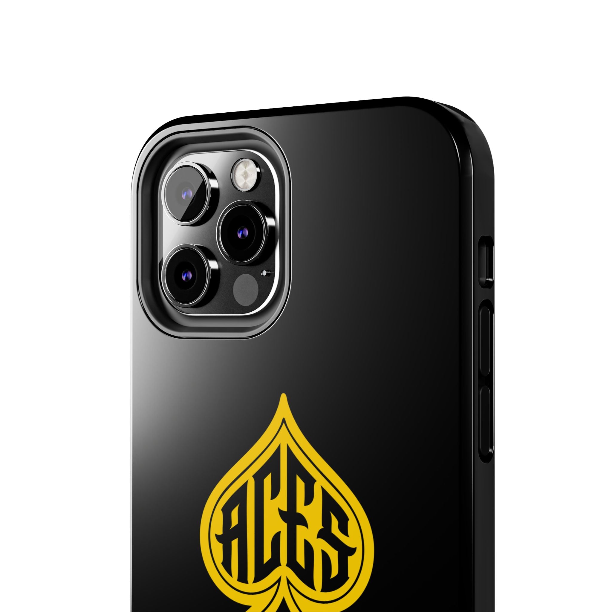 Phone Case — Black & Gold Protective Phone Cover (various sizes)