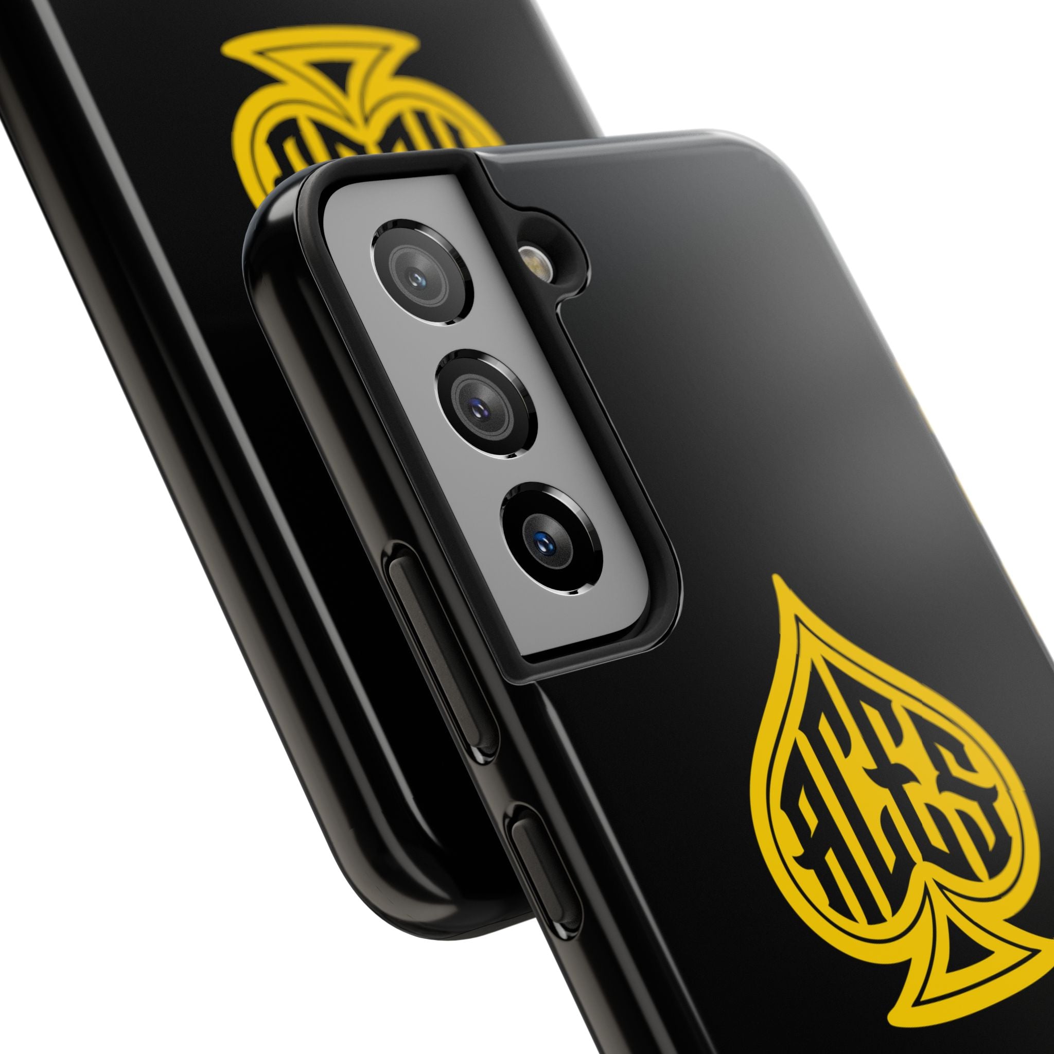 Phone Case — Black & Gold Protective Phone Cover (various sizes)