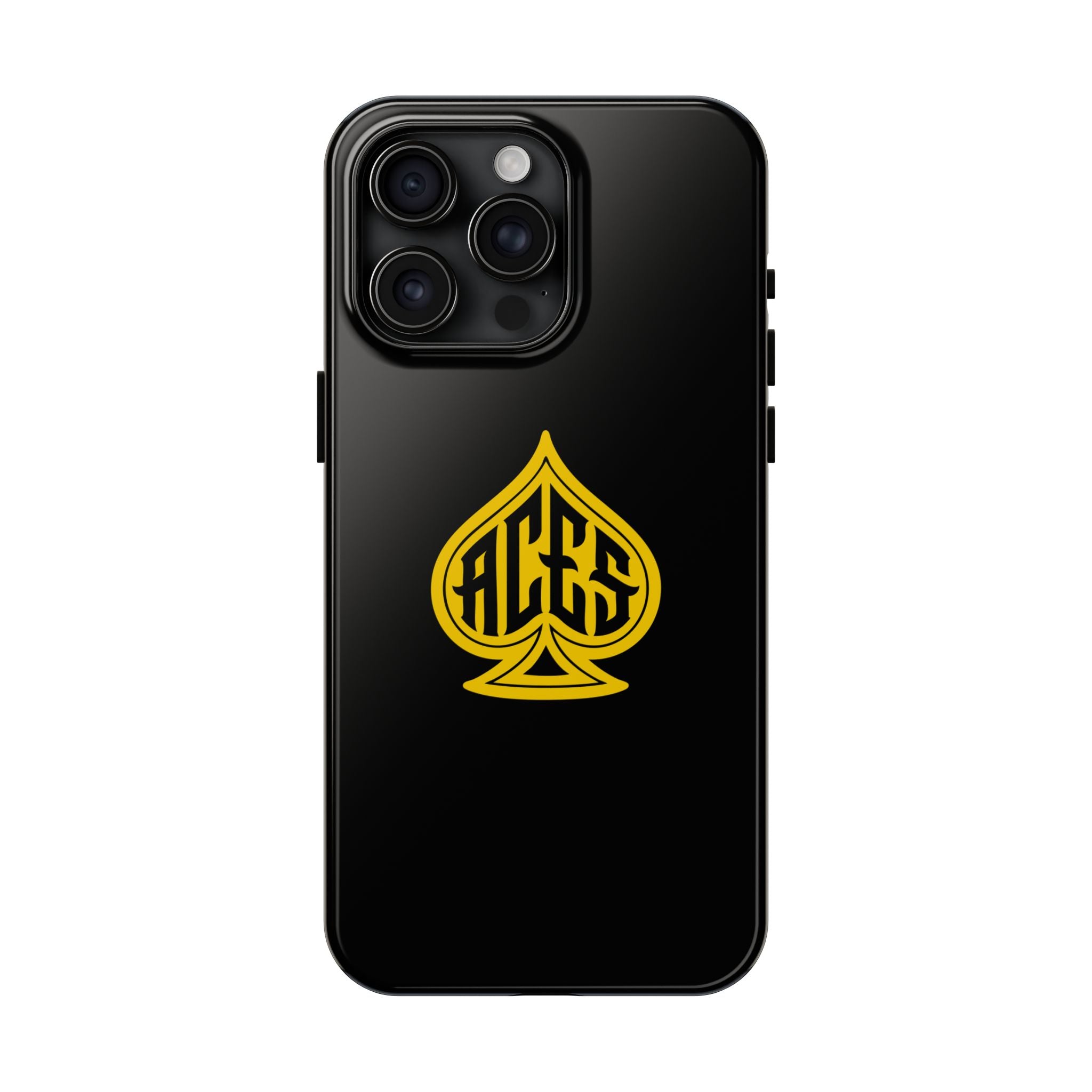 Phone Case — Black & Gold Protective Phone Cover (various sizes)