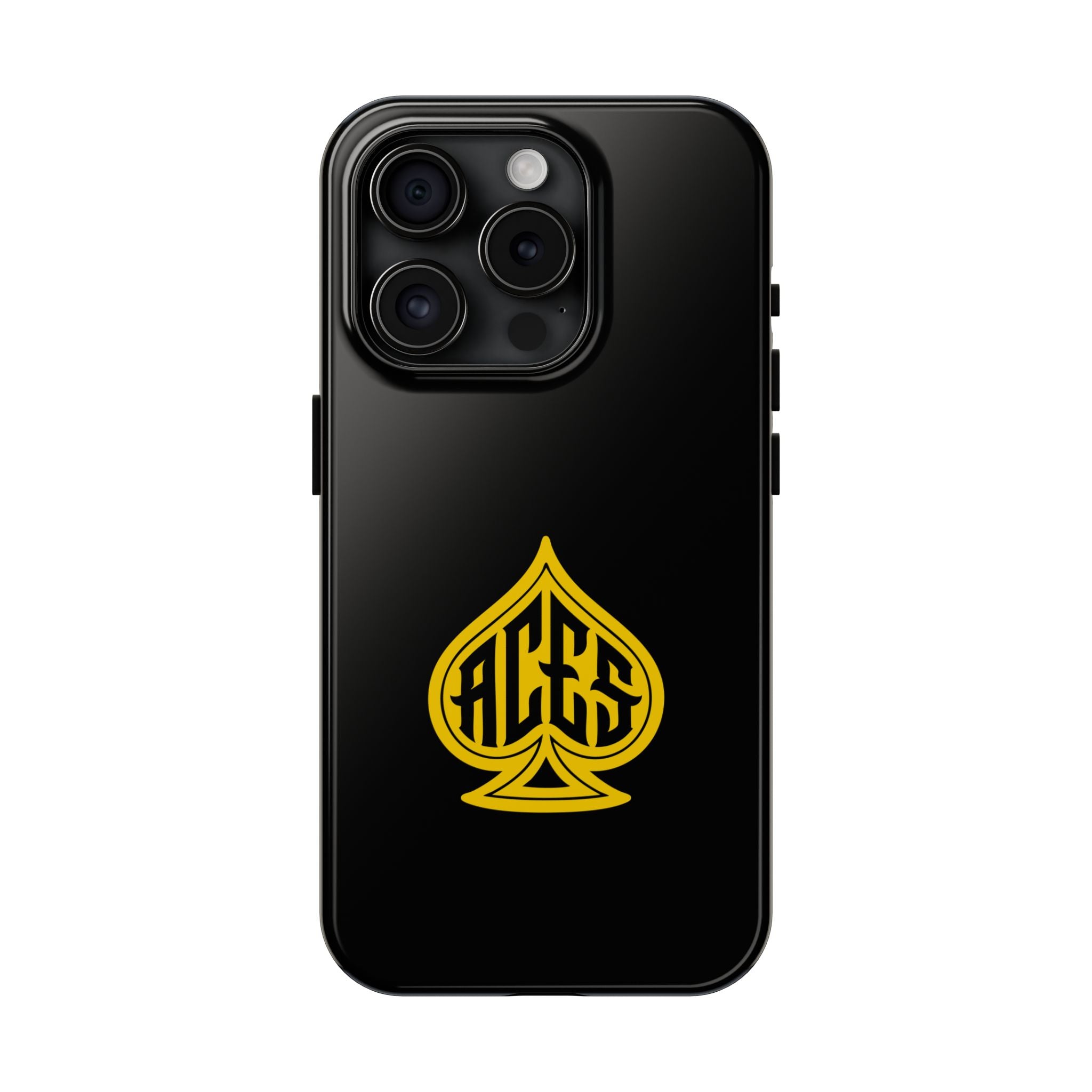 Phone Case — Black & Gold Protective Phone Cover (various sizes)