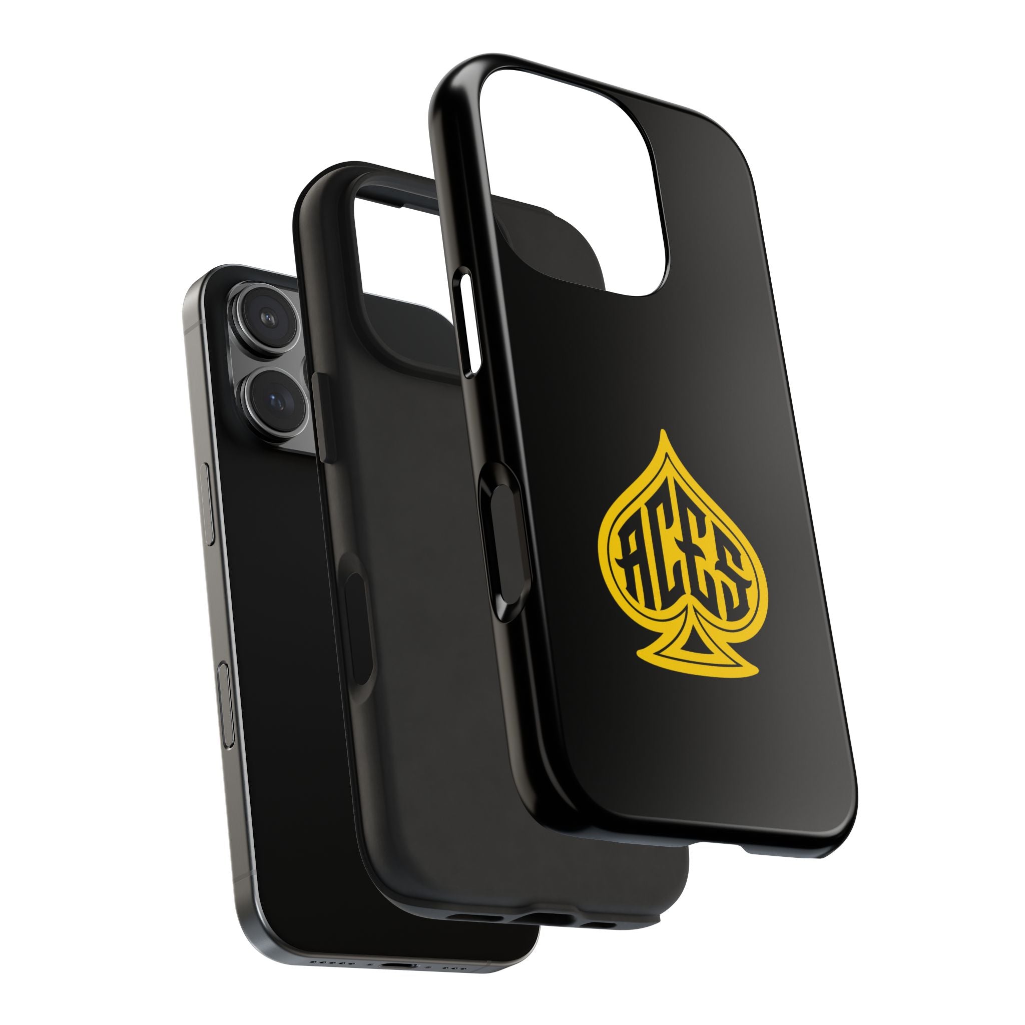 Phone Case — Black & Gold Protective Phone Cover (various sizes)
