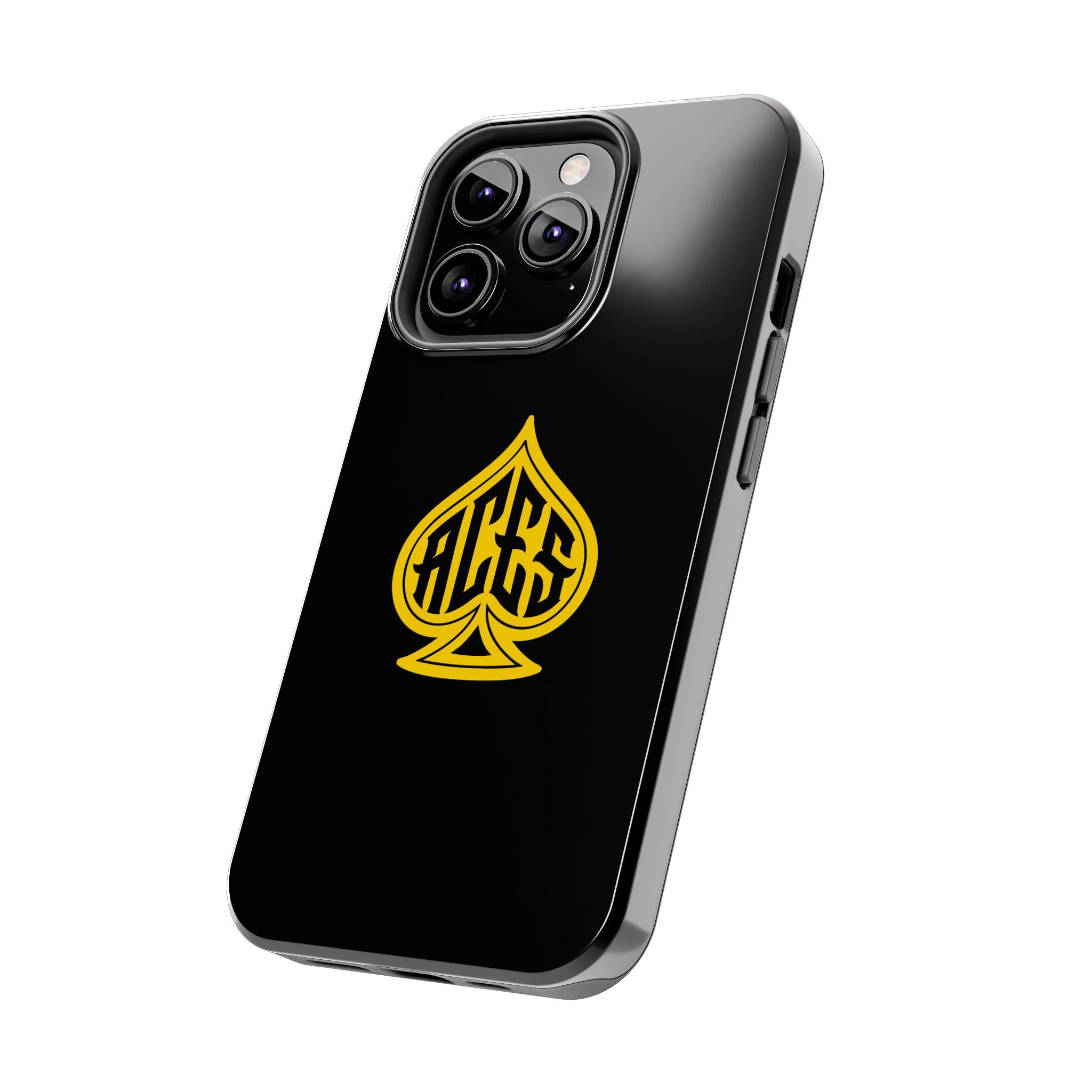 Phone Case — Black & Gold Protective Phone Cover (various sizes)