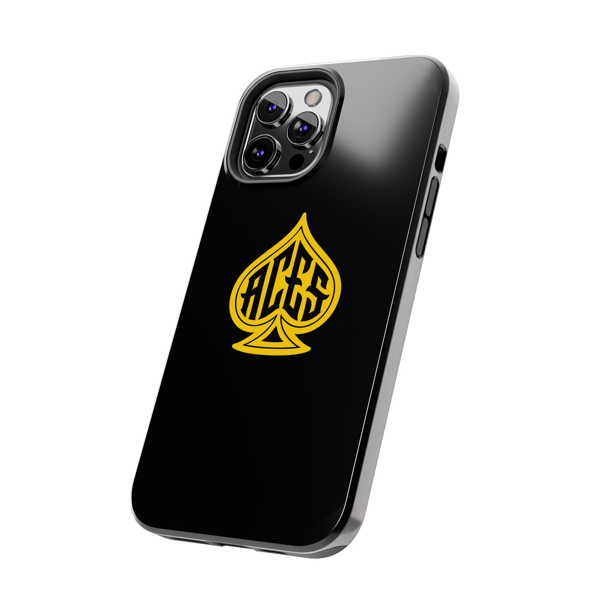 Phone Case — Black & Gold Protective Phone Cover (various sizes)