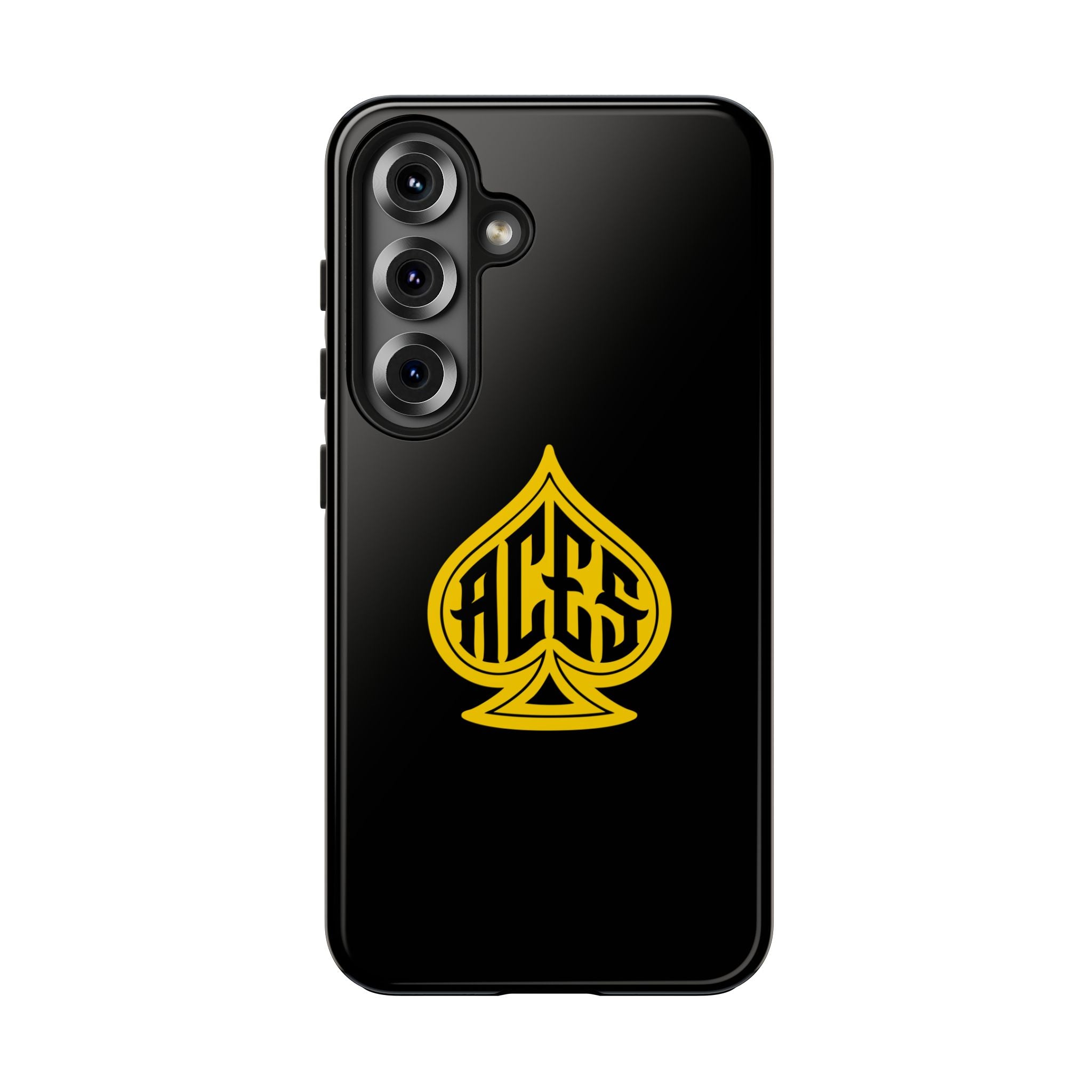 Phone Case — Black & Gold Protective Phone Cover (various sizes)