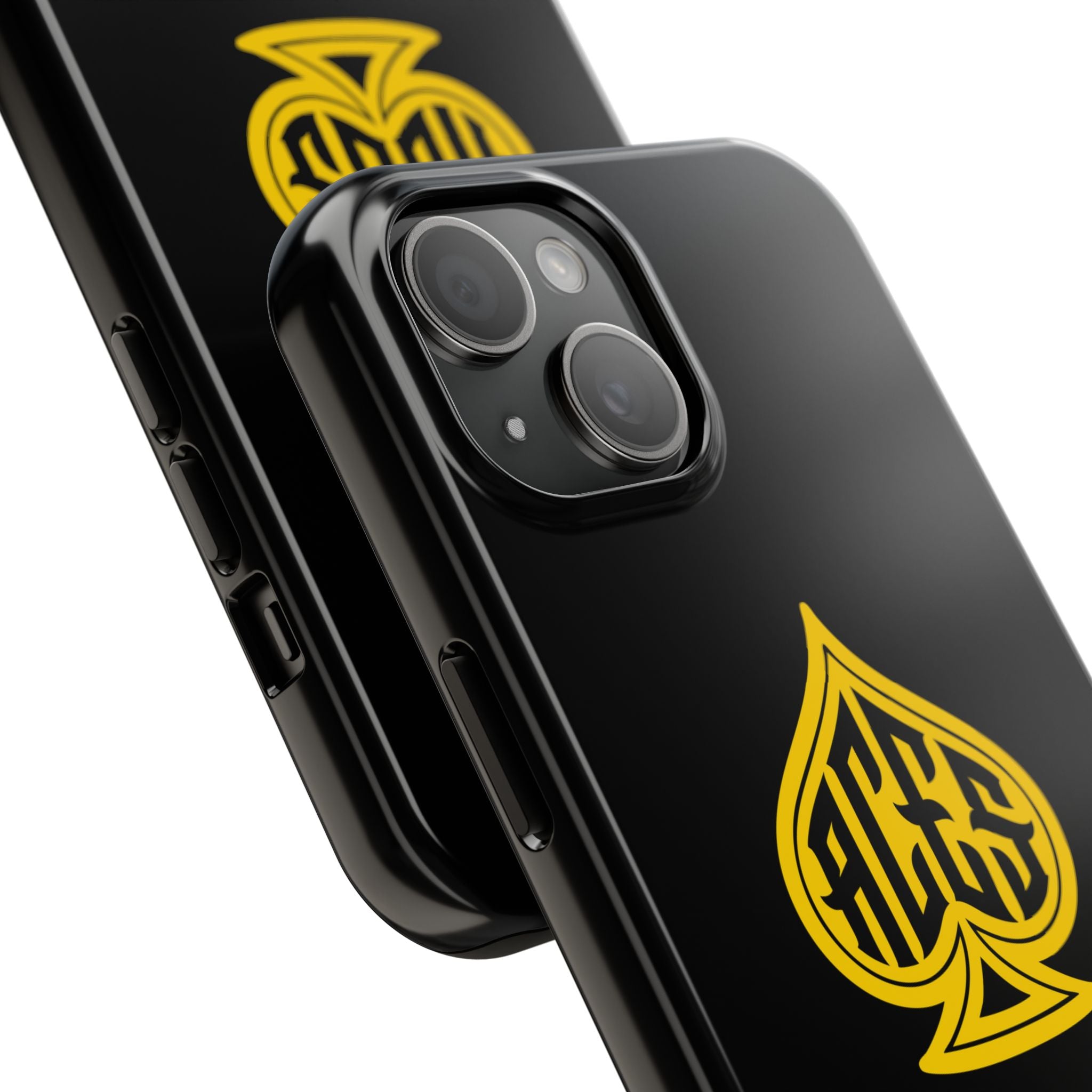 Phone Case — Black & Gold Protective Phone Cover (various sizes)
