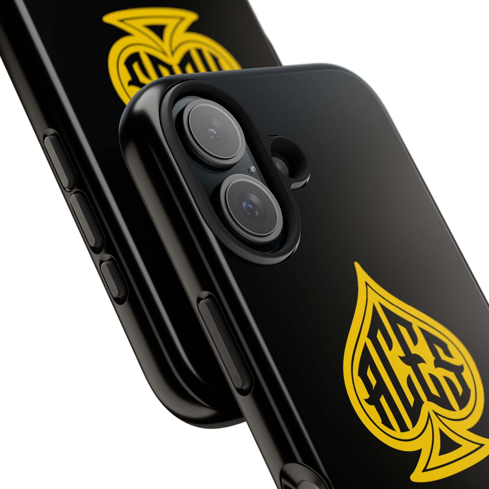Phone Case — Black & Gold Protective Phone Cover (various sizes)