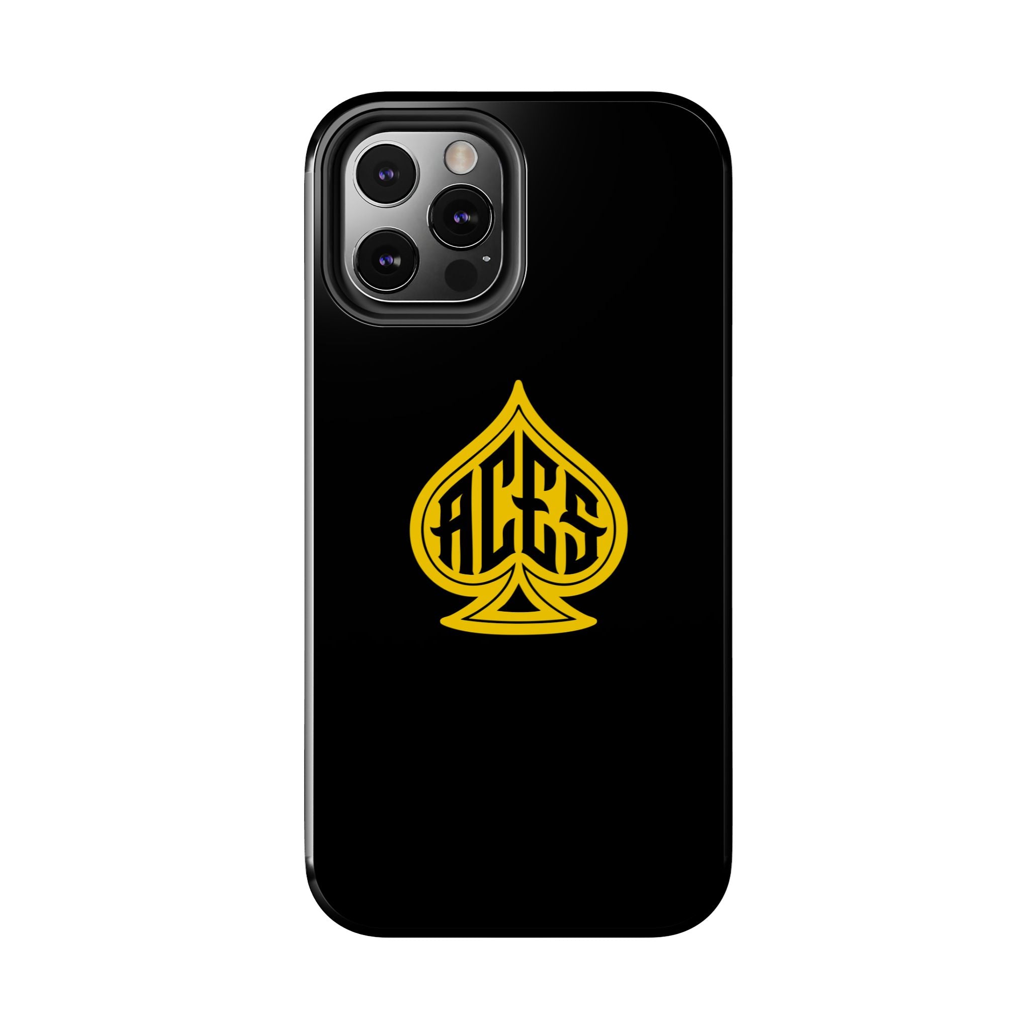 Phone Case — Black & Gold Protective Phone Cover (various sizes)