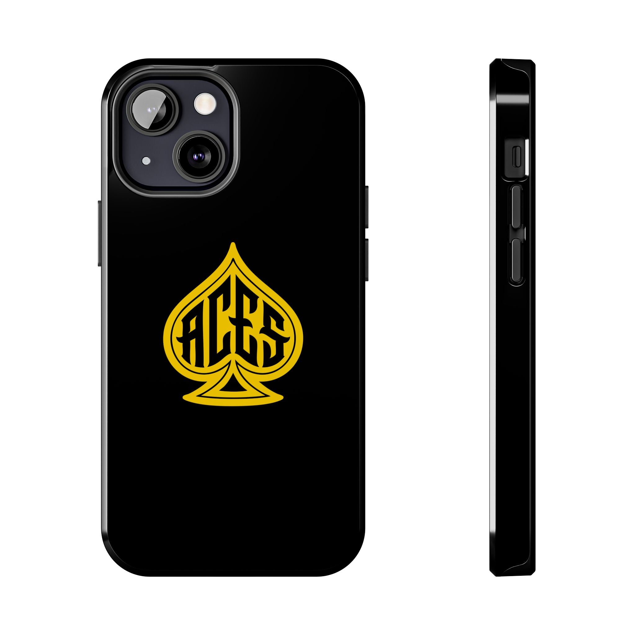 Phone Case — Black & Gold Protective Phone Cover (various sizes)
