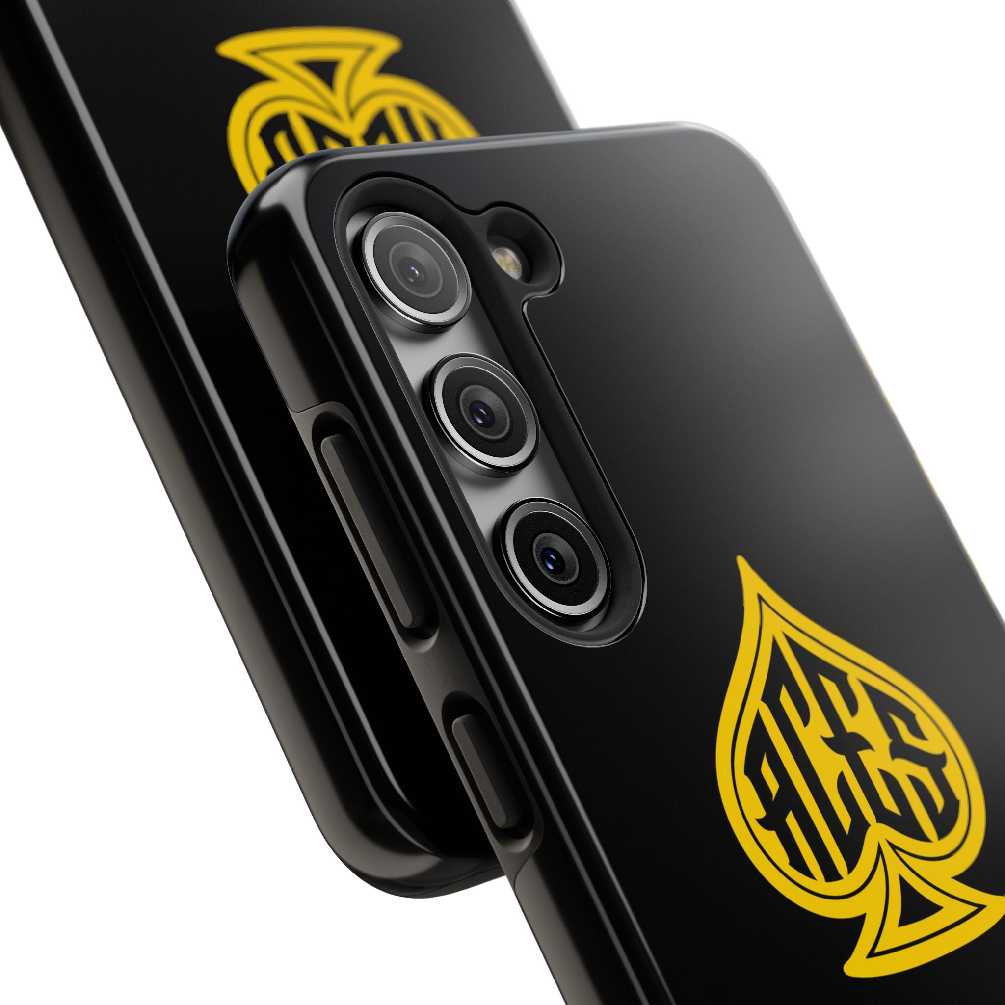 Phone Case — Black & Gold Protective Phone Cover (various sizes)