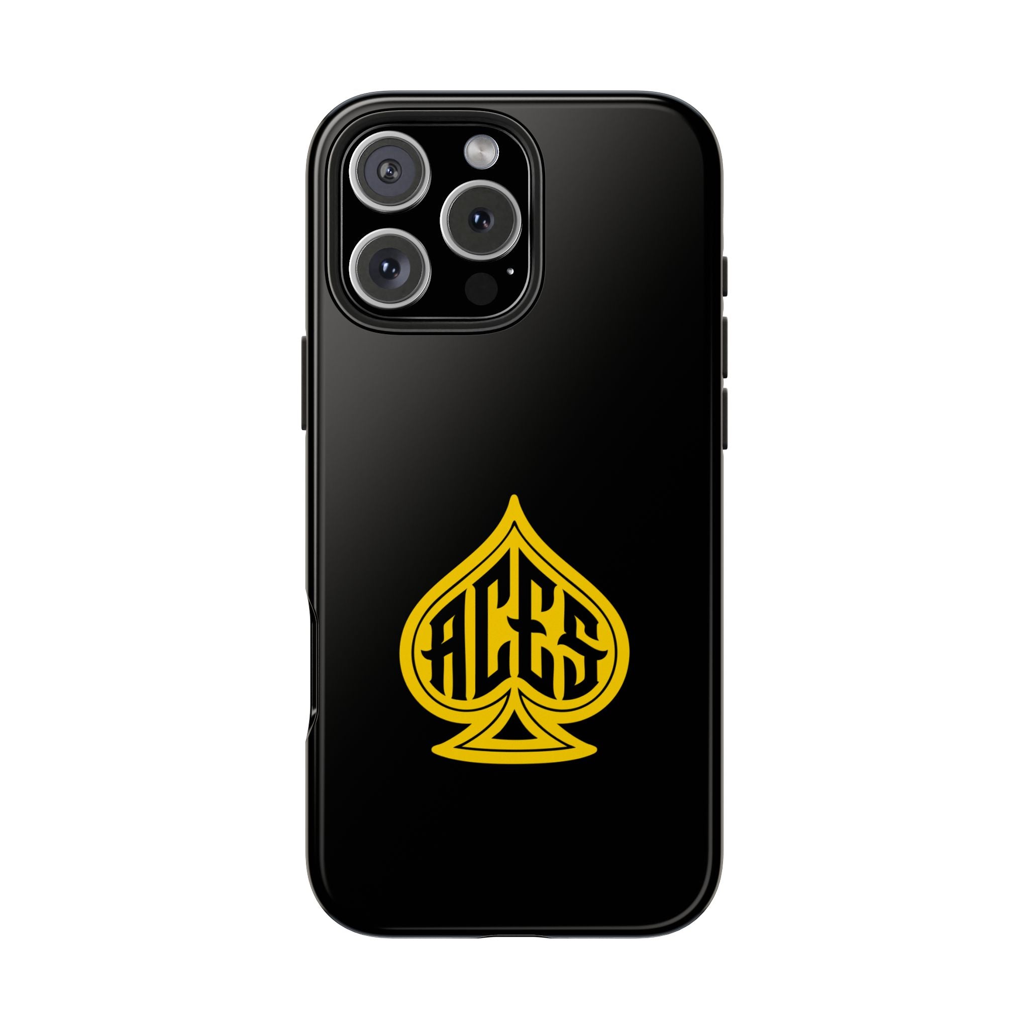 Phone Case — Black & Gold Protective Phone Cover (various sizes)