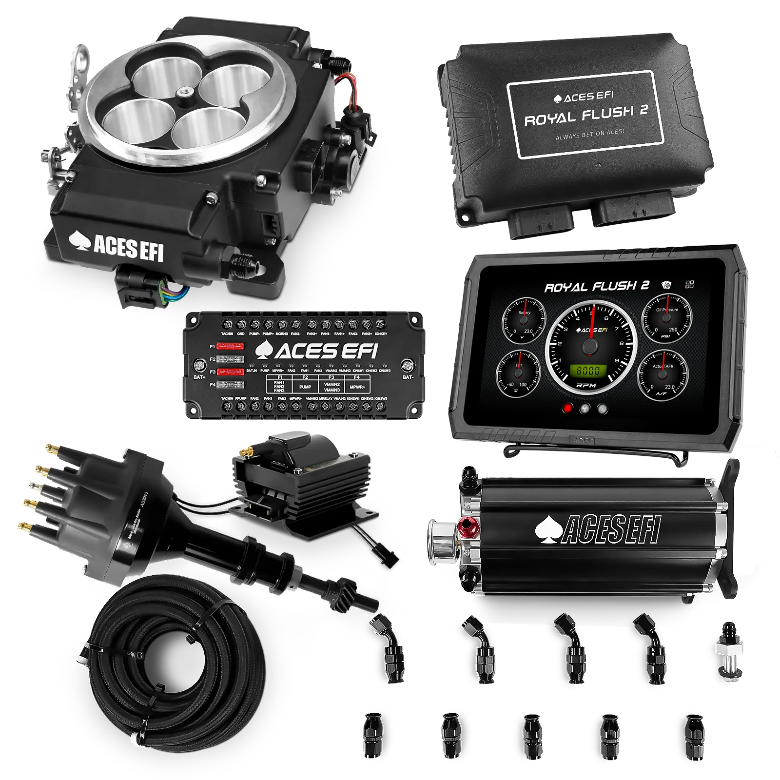 Royal Flush 2 EFI/CDI Master Kits (Black)