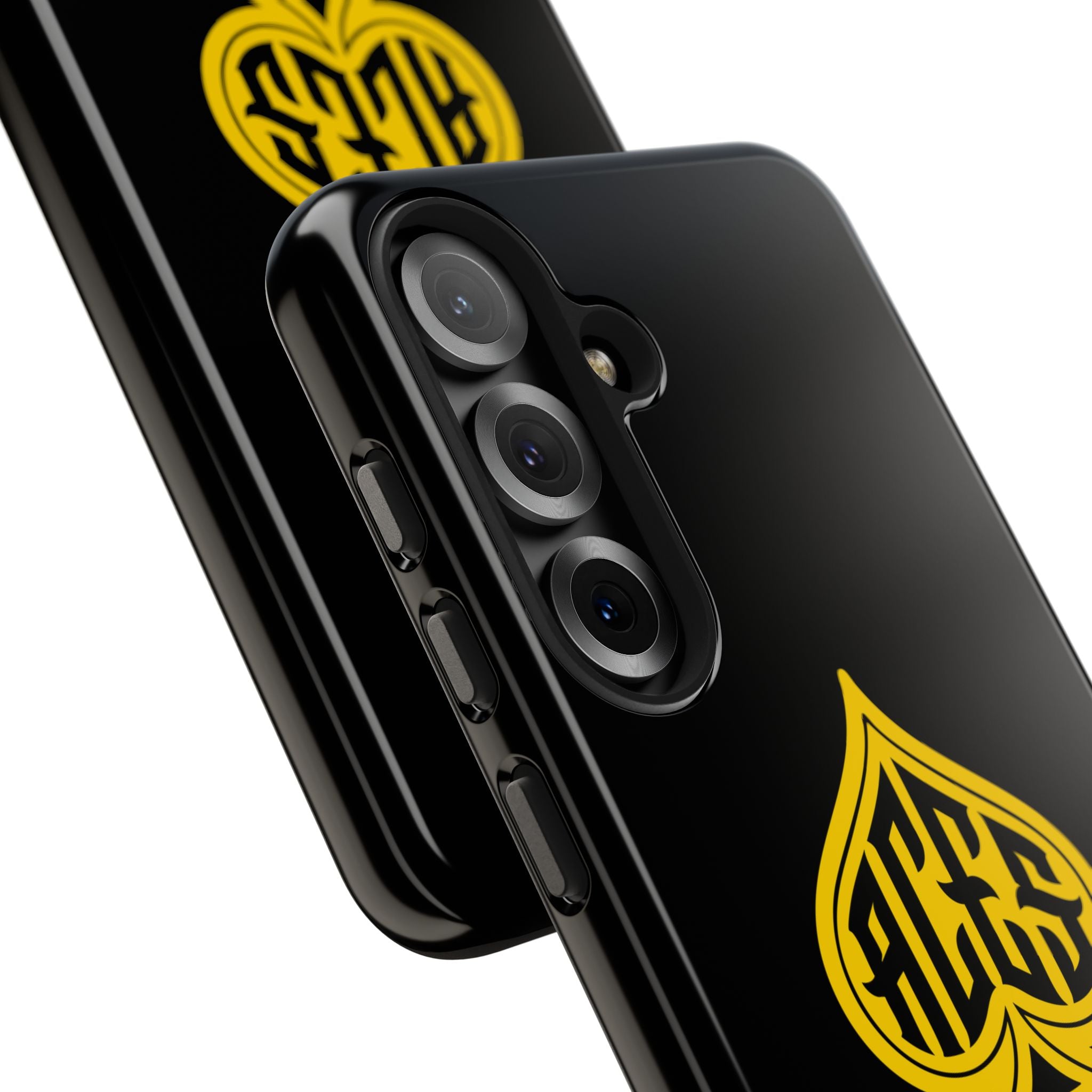 Phone Case — Black & Gold Protective Phone Cover (various sizes)