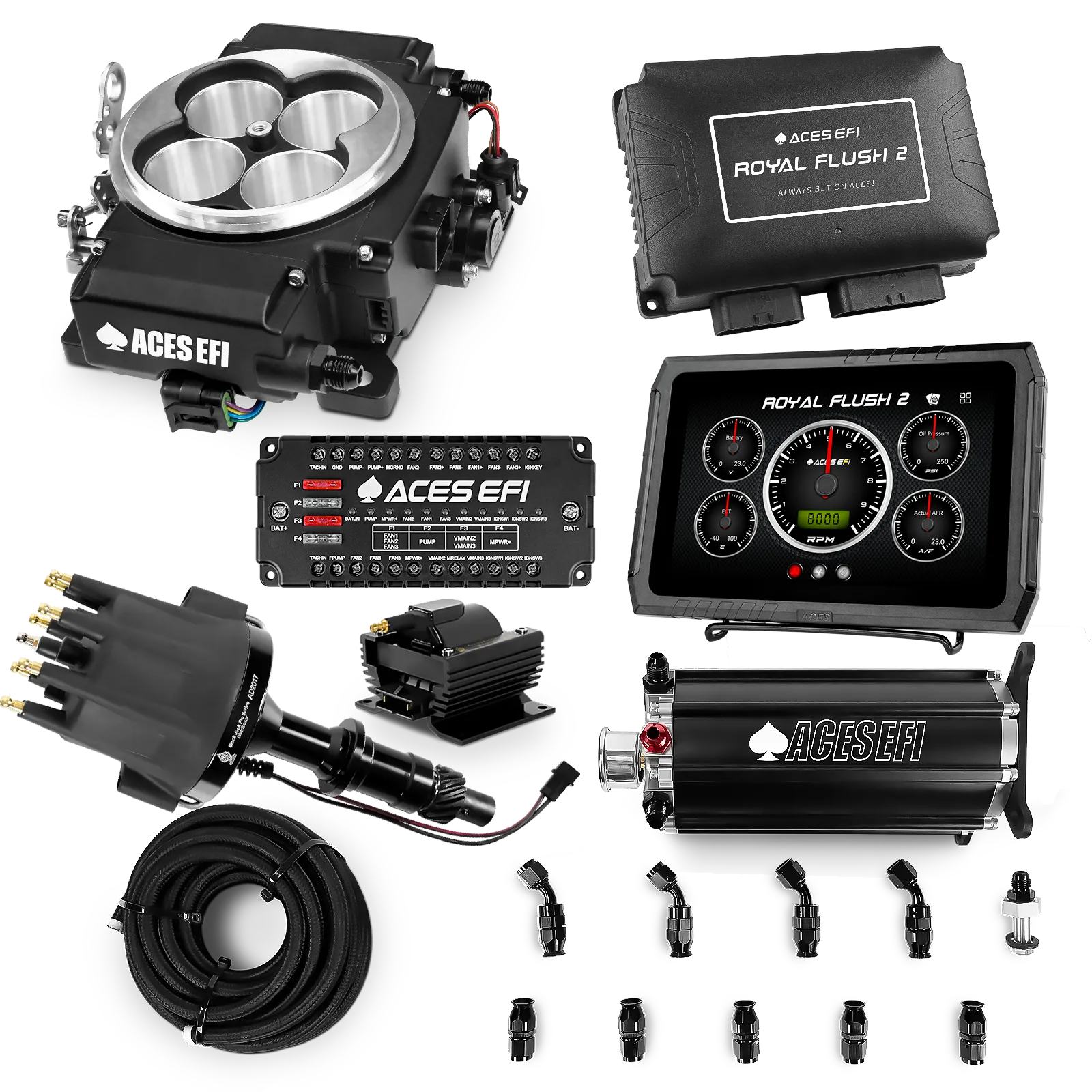 Royal Flush 2 EFI/CDI Master Kits (Black)