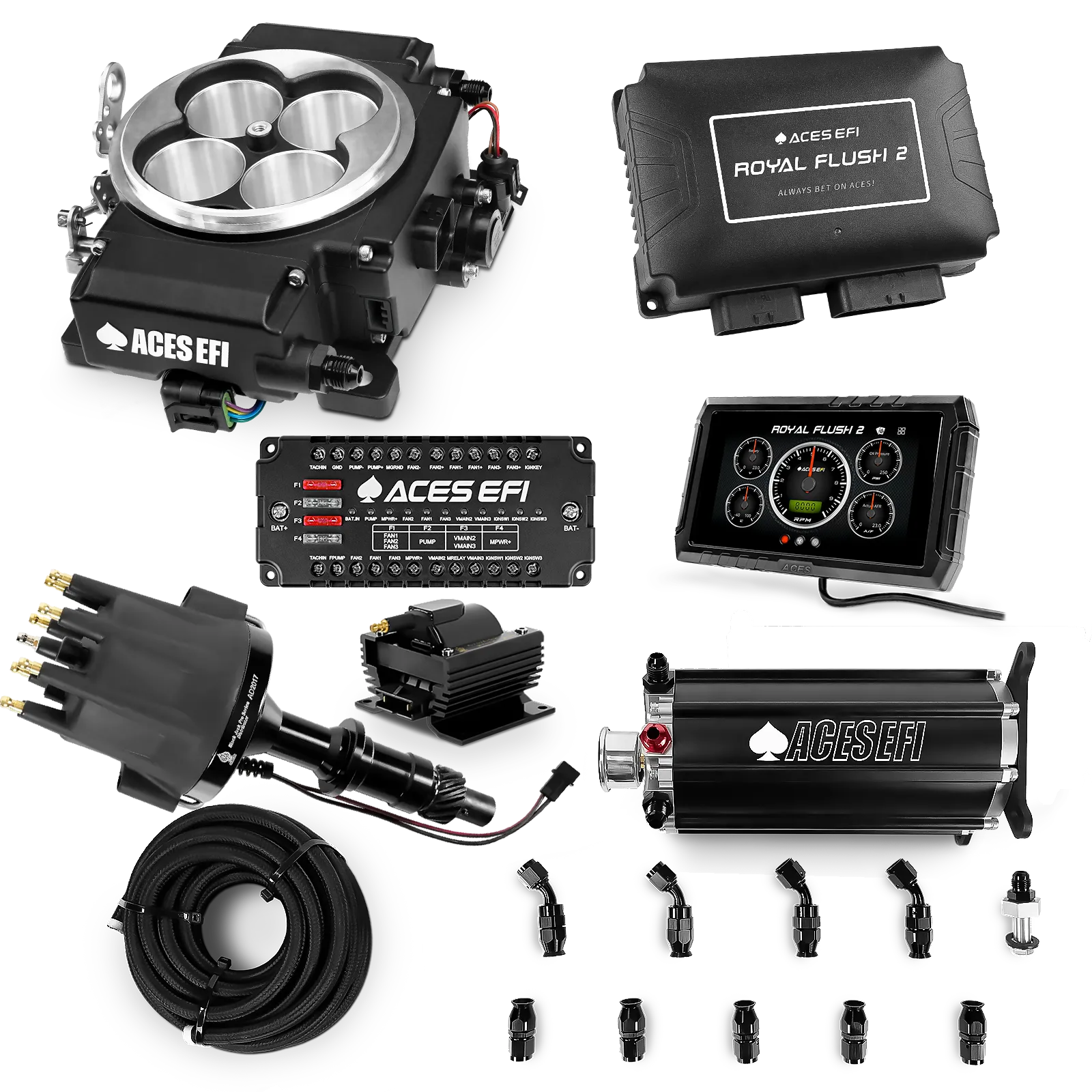 Royal Flush 2 EFI/CDI Master Kits (Black)