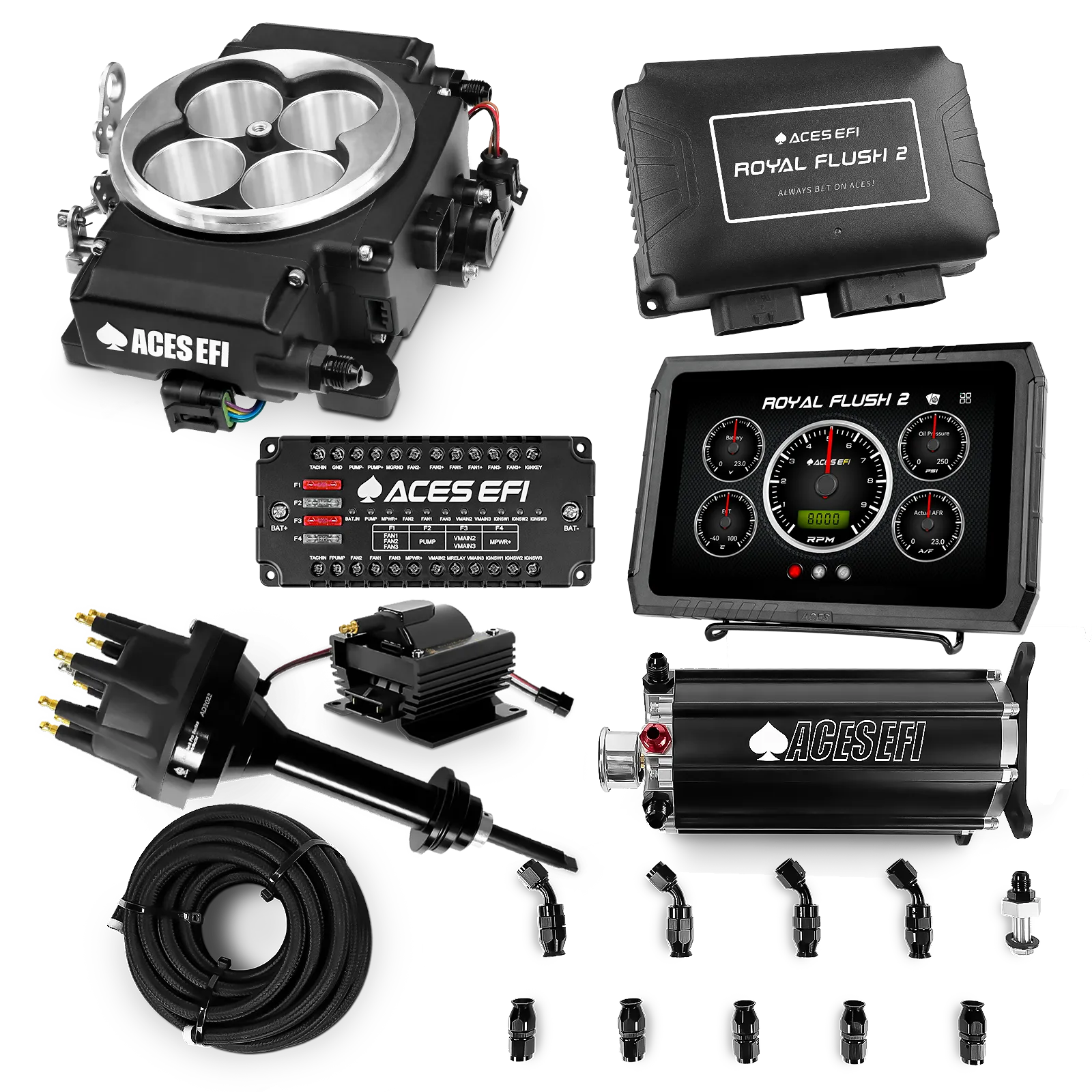 Royal Flush 2 EFI/CDI Master Kits (Black)
