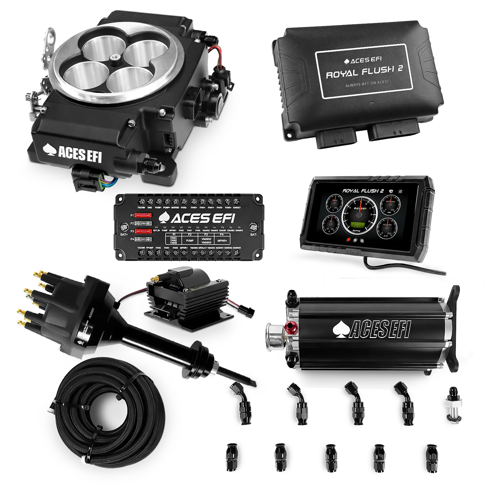 Royal Flush 2 EFI/CDI Master Kits (Black)