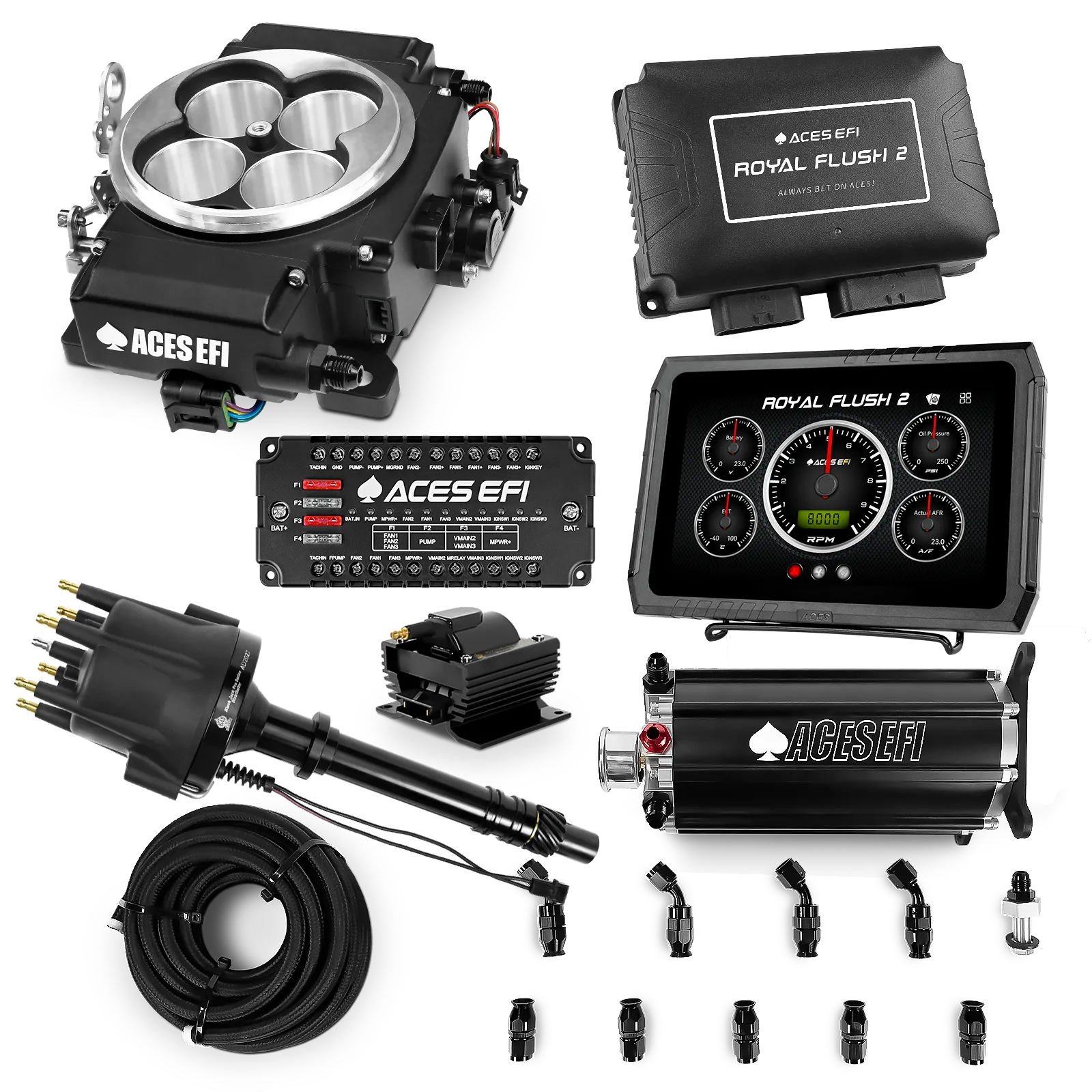 Royal Flush 2 EFI/CDI Master Kits (Black)