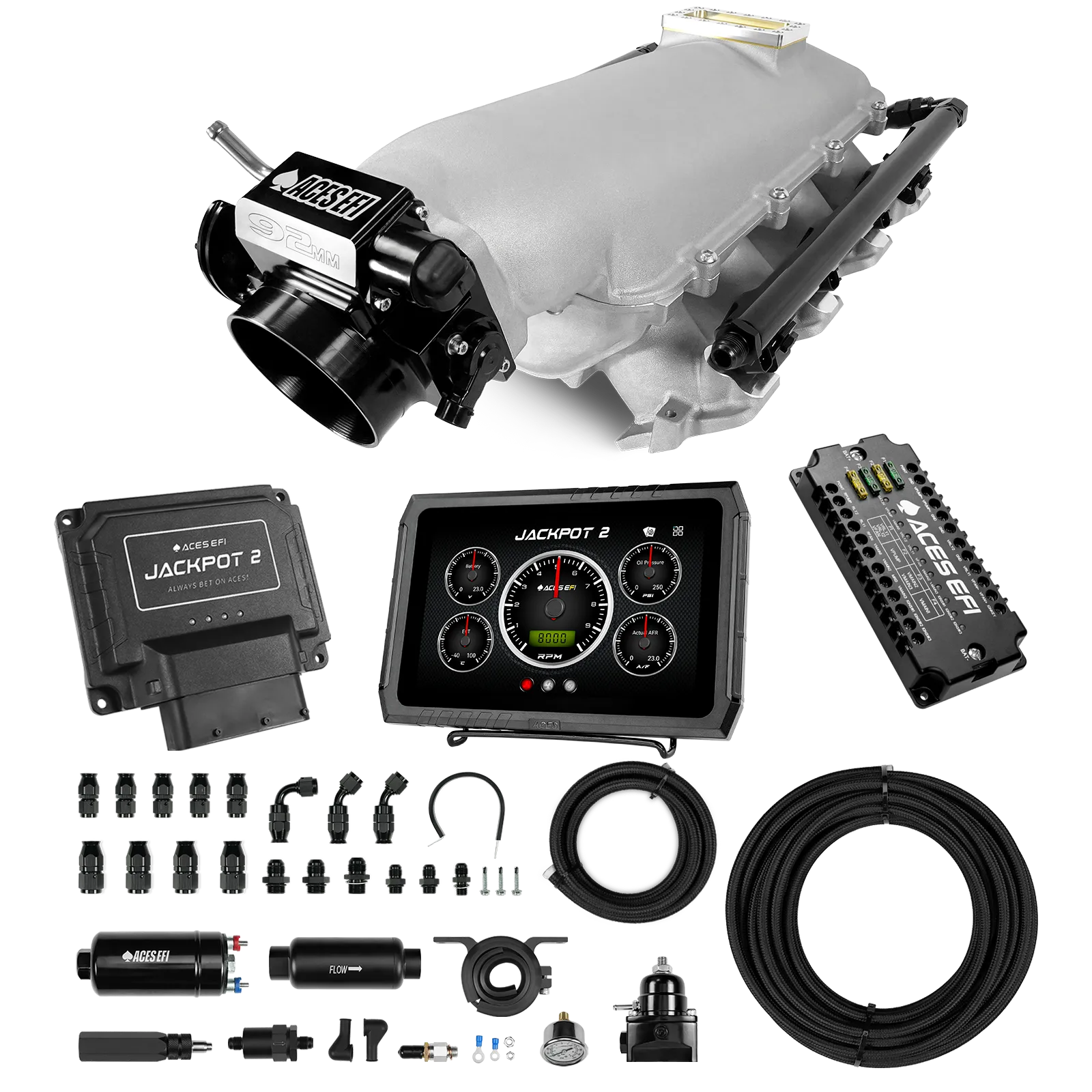 Jackpot 2 LS EFI System - Master Kit with 255 In-line Pump System w/40' PTFE Hose
