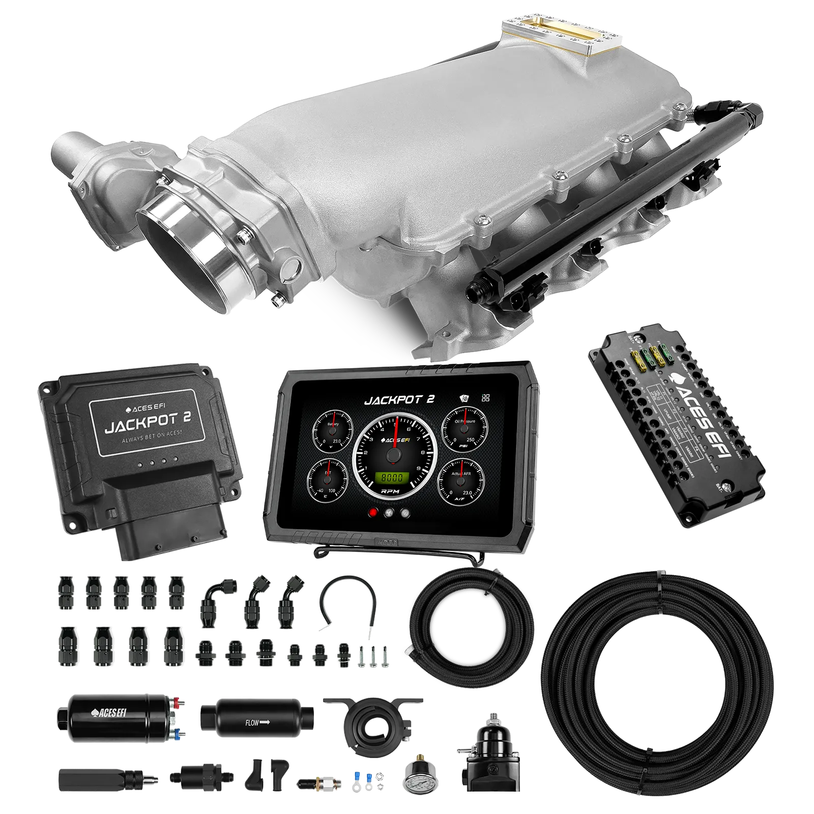 Jackpot 2 LS EFI System - Master Kit with 255 In-line Pump System w/40' PTFE Hose