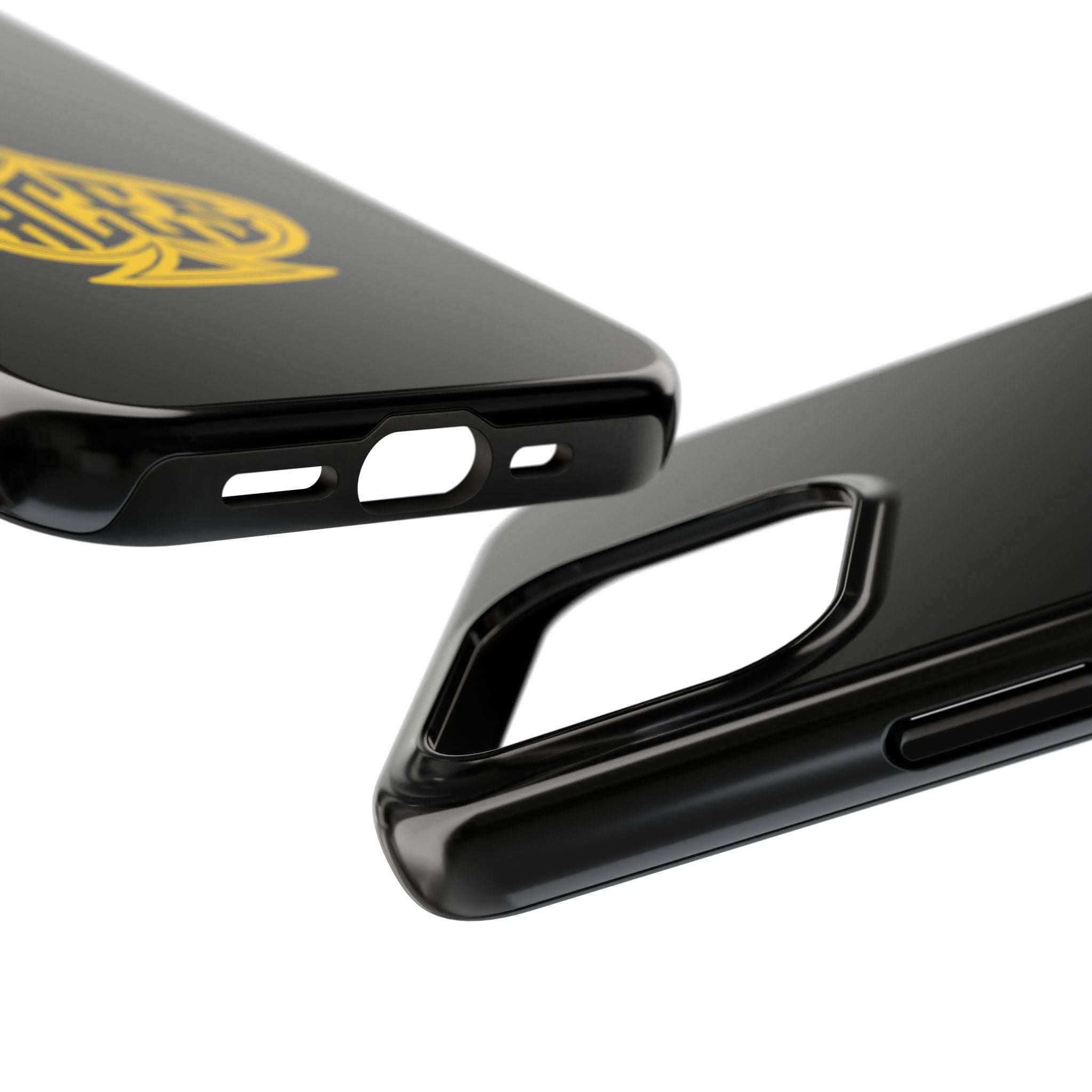 Phone Case — Black & Gold Protective Phone Cover (various sizes)