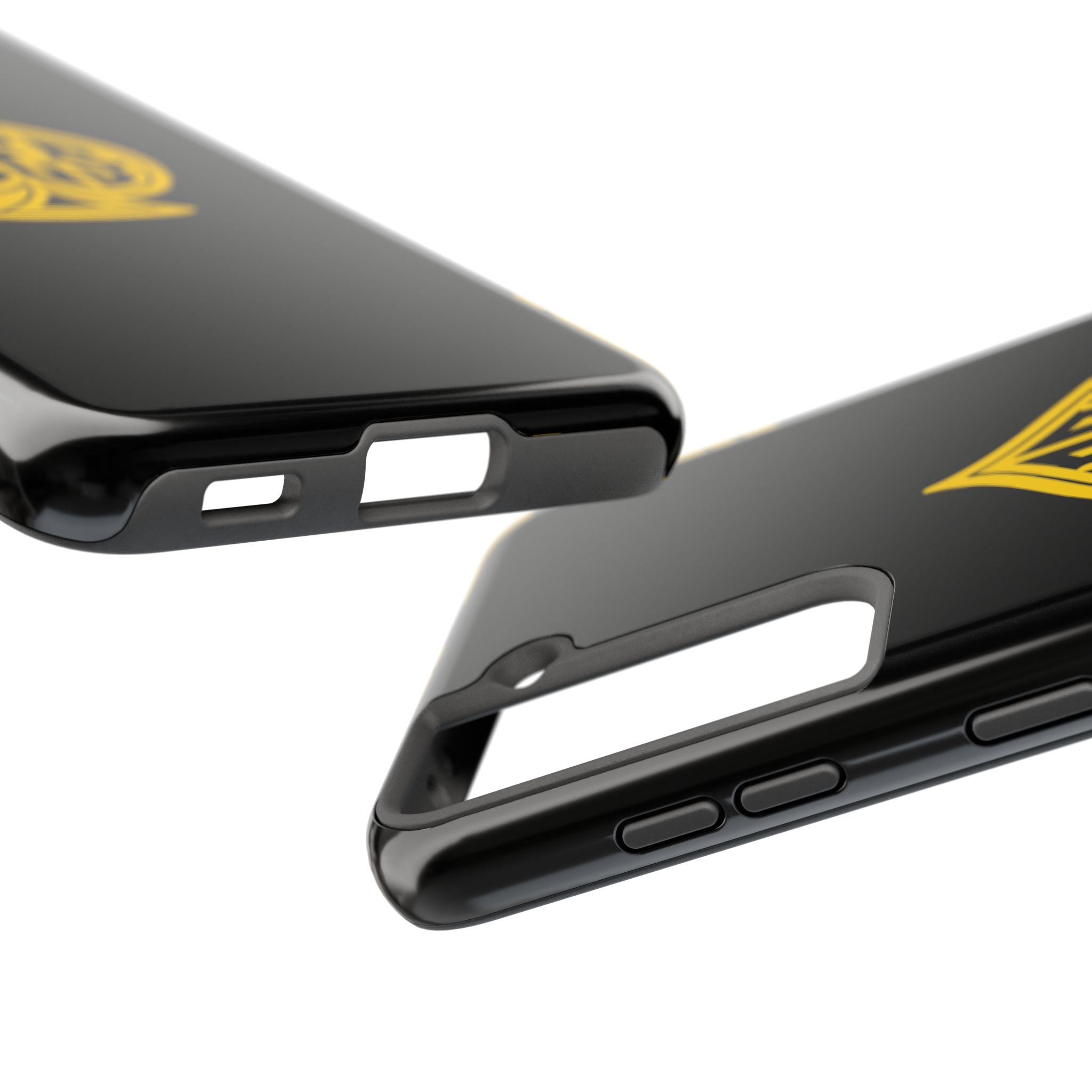 Phone Case — Black & Gold Protective Phone Cover (various sizes)