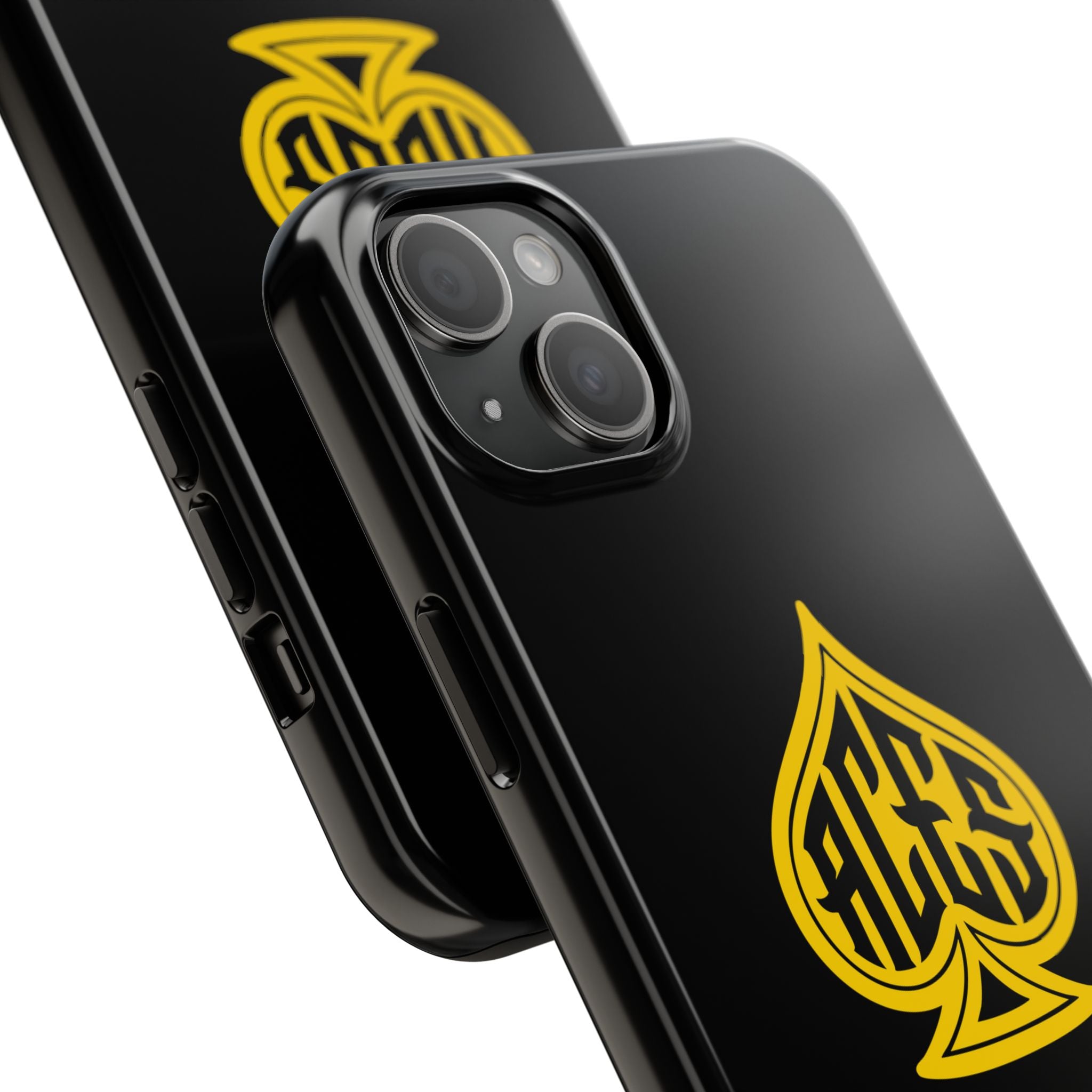Phone Case — Black & Gold Protective Phone Cover (various sizes)