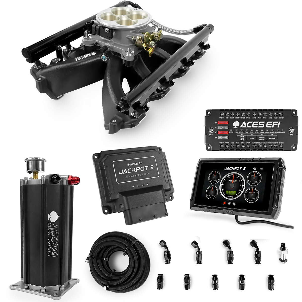 Jackpot 2 LS EFI System - Master Kit with Command Center 2 Surge Tank