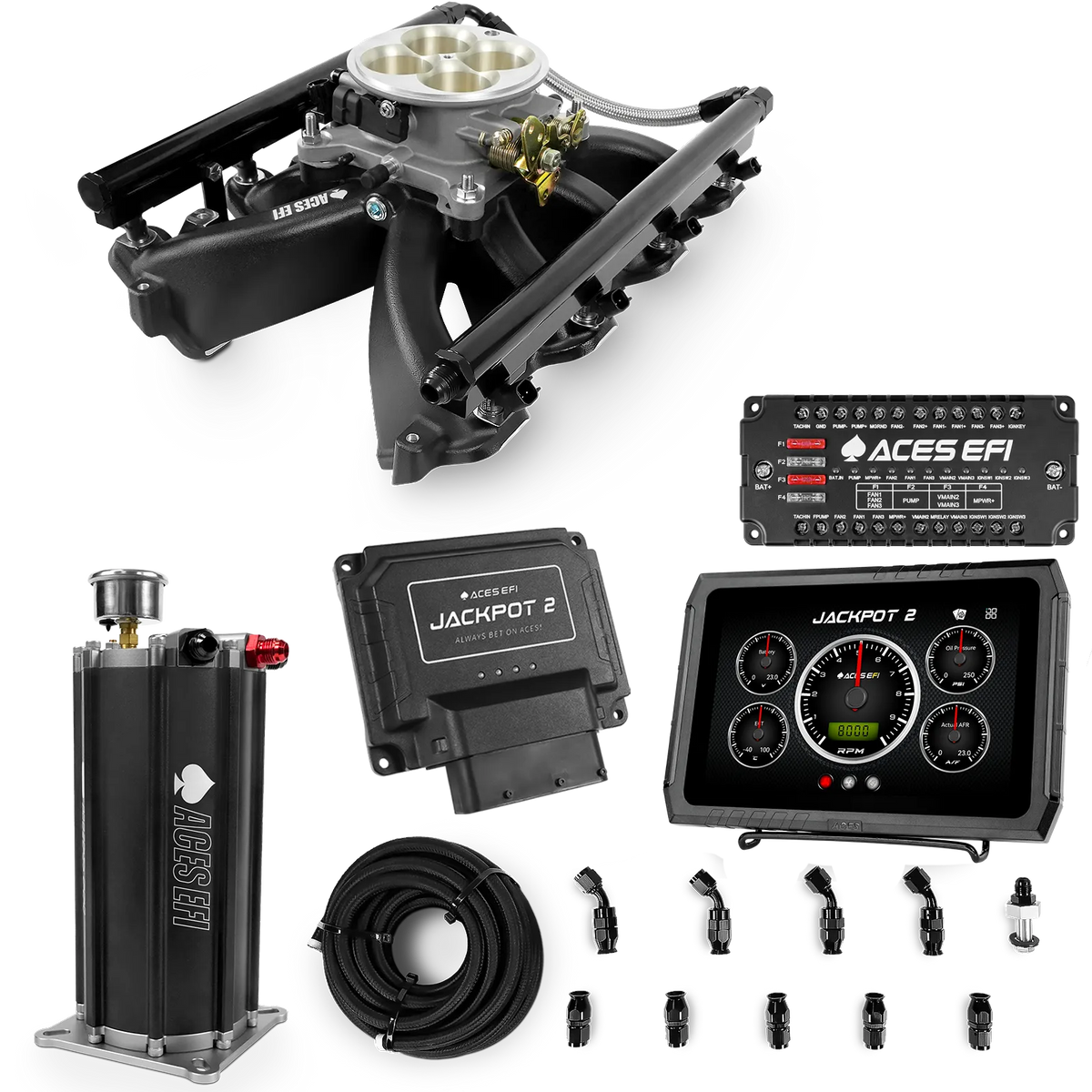 Jackpot 2 LS EFI System - Master Kit with Command Center 2 Surge Tank