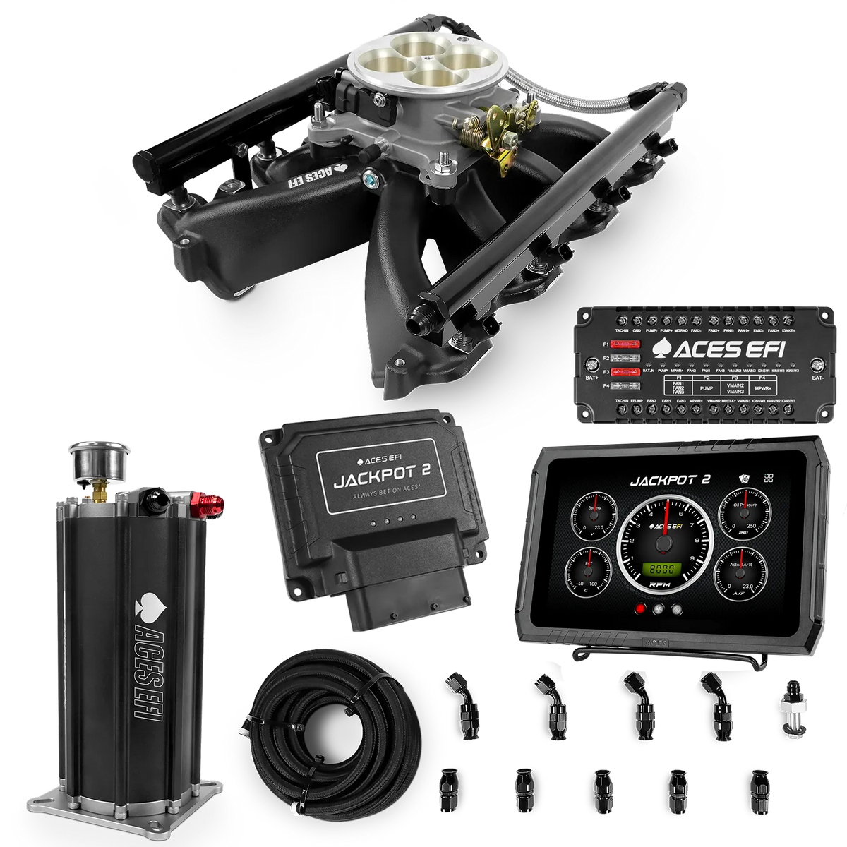 Jackpot 2 LS EFI System - Master Kit with Command Center 2 Surge Tank