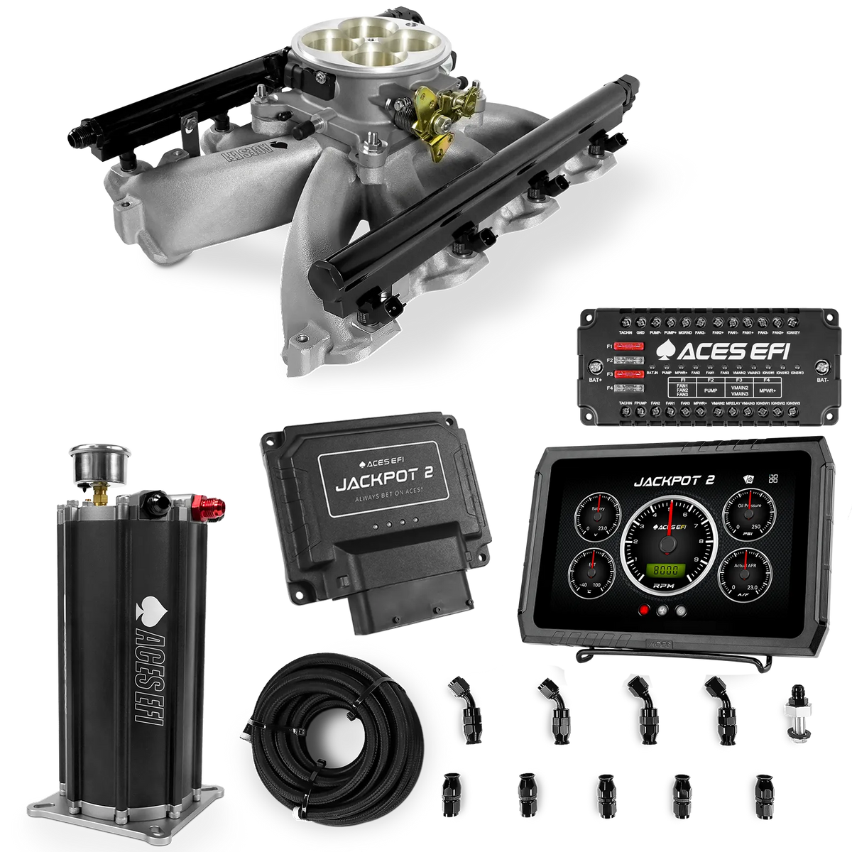Jackpot 2 LS EFI System - Master Kit with Command Center 2 Surge Tank