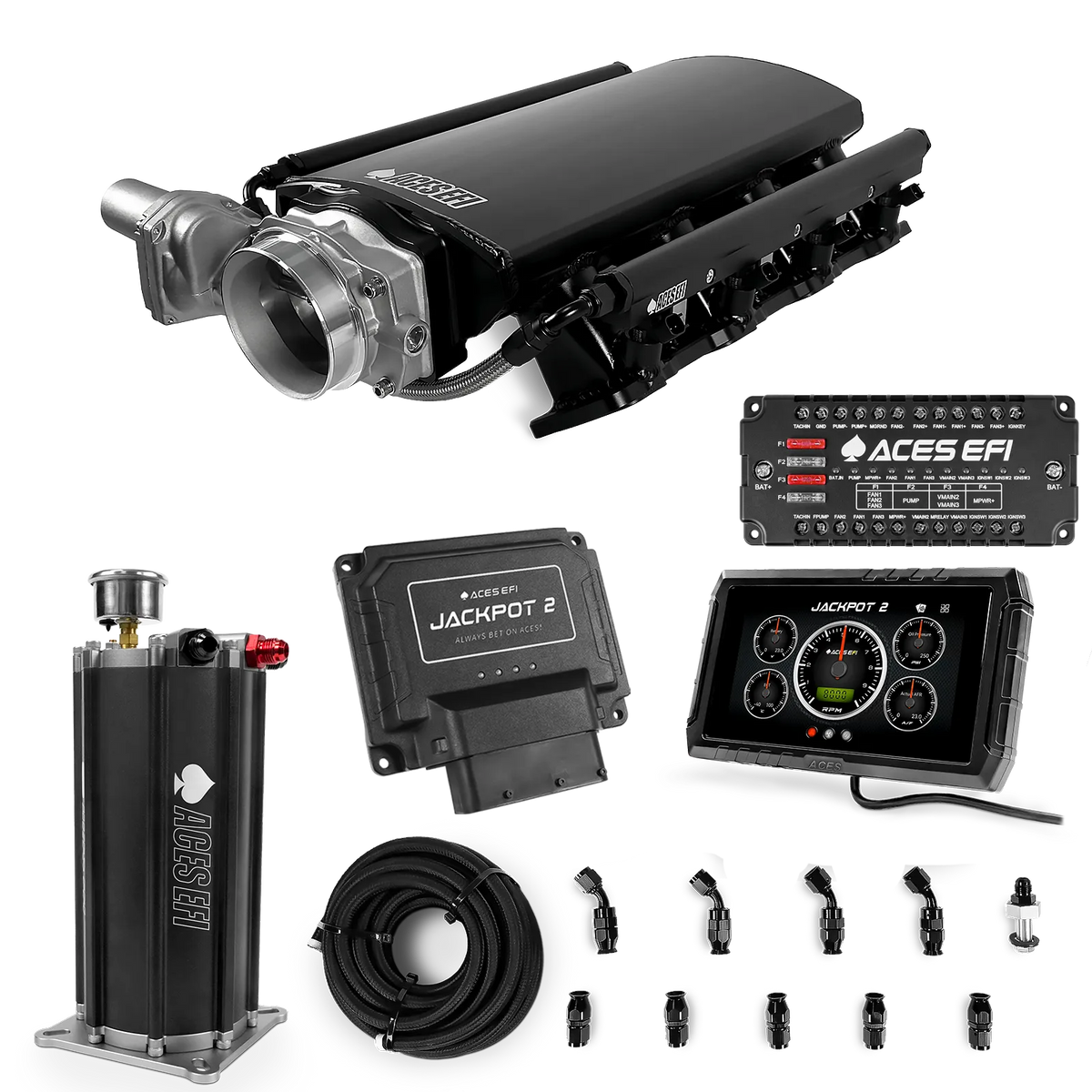 Jackpot 2 LS EFI System - Master Kit with Command Center 2 Surge Tank