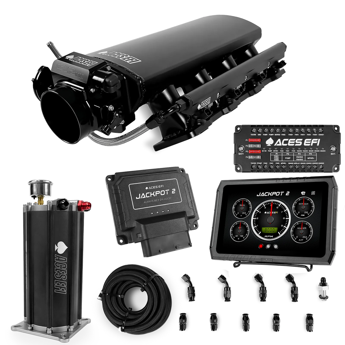 Jackpot 2 LS EFI System - Master Kit with Command Center 2 Surge Tank