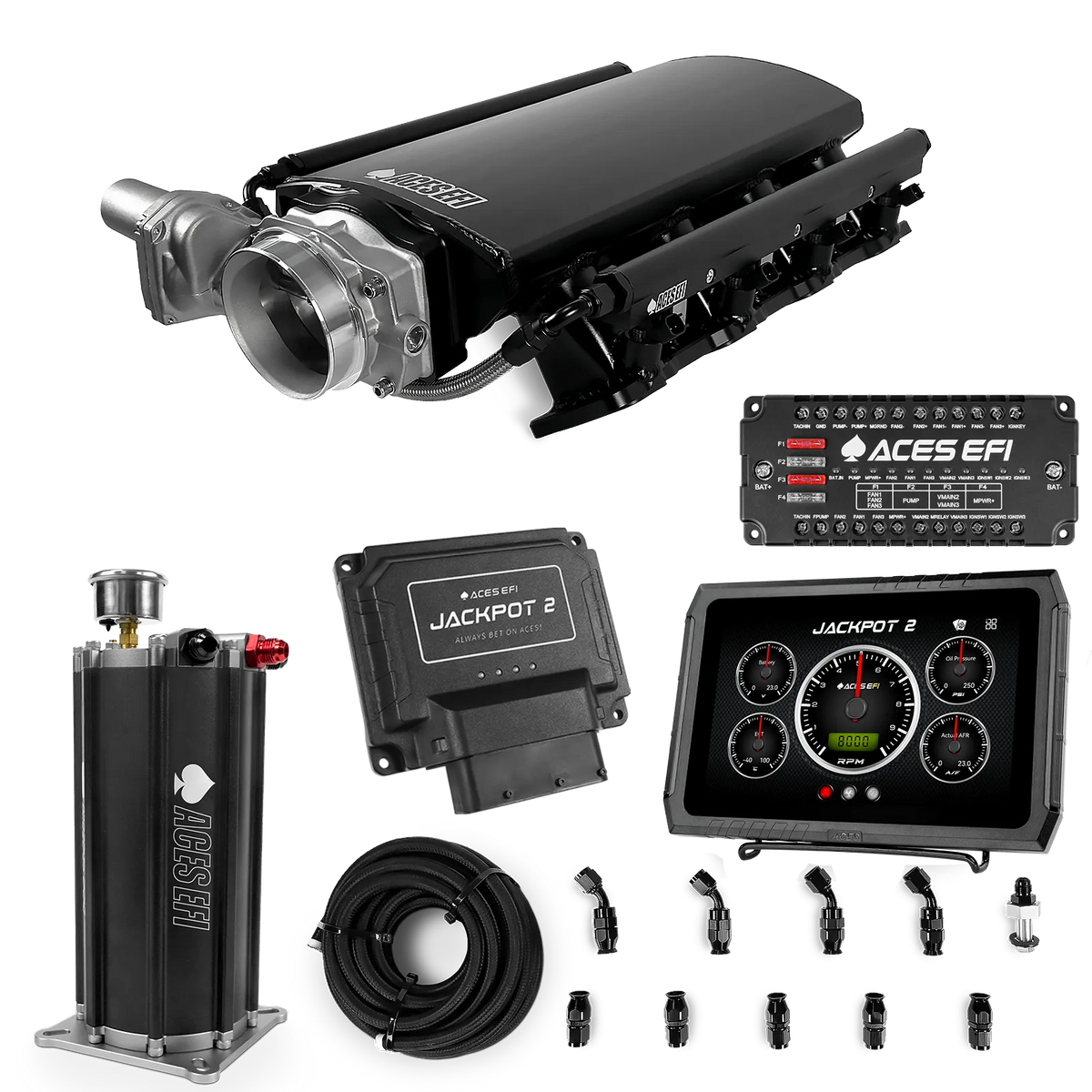 Jackpot 2 LS EFI System - Master Kit with Command Center 2 Surge Tank