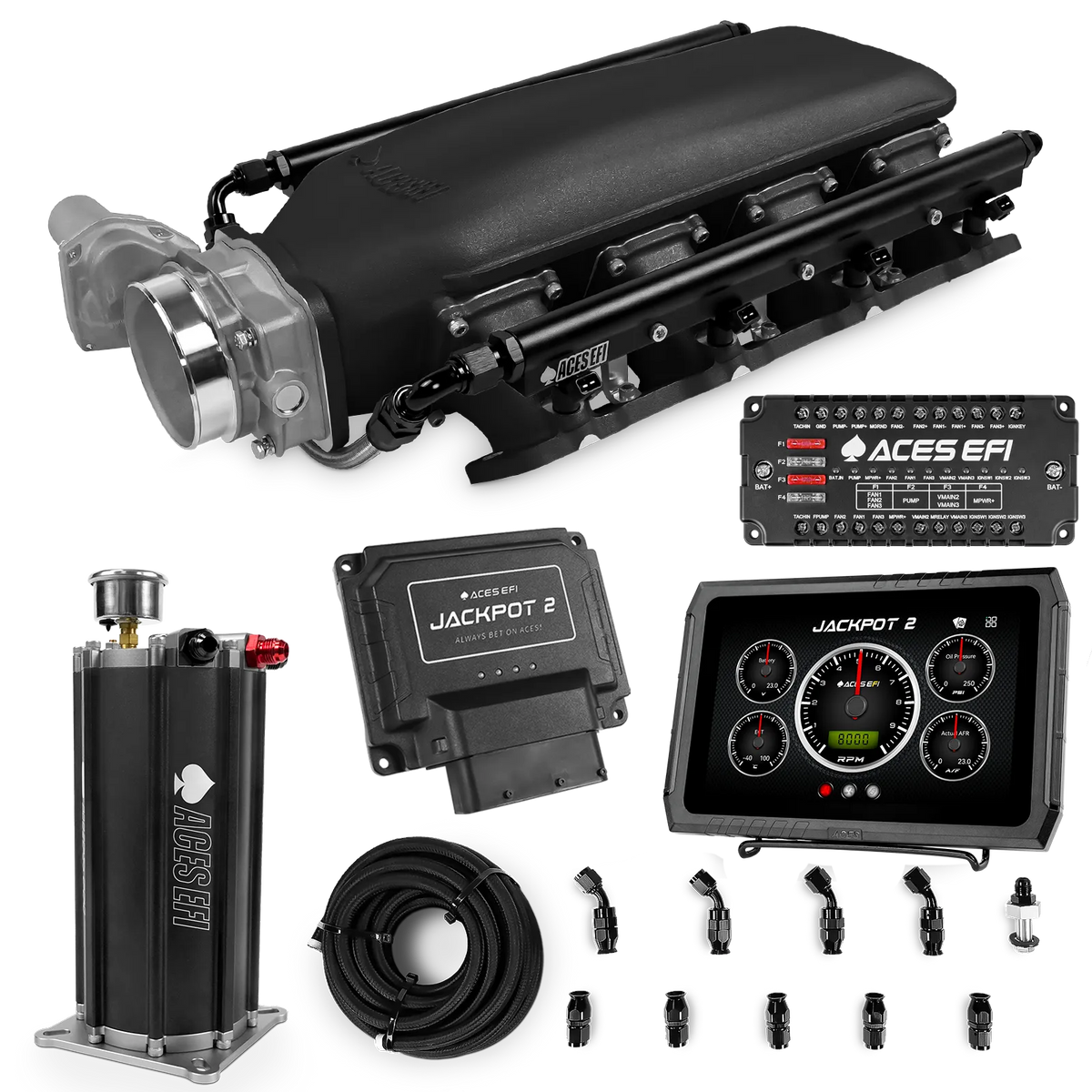 Jackpot 2 LS EFI System - Master Kit with Command Center 2 Surge Tank