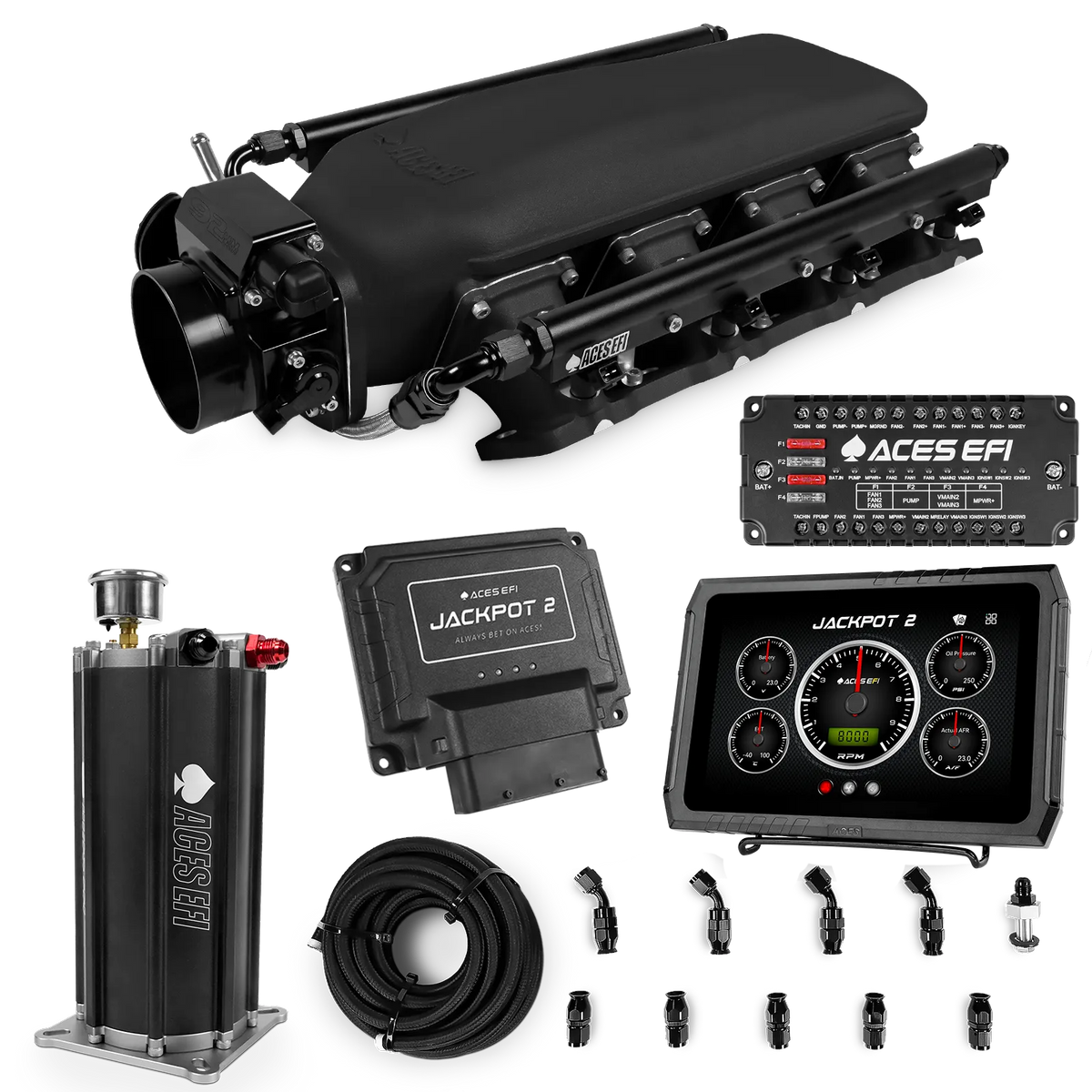 Jackpot 2 LS EFI System - Master Kit with Command Center 2 Surge Tank