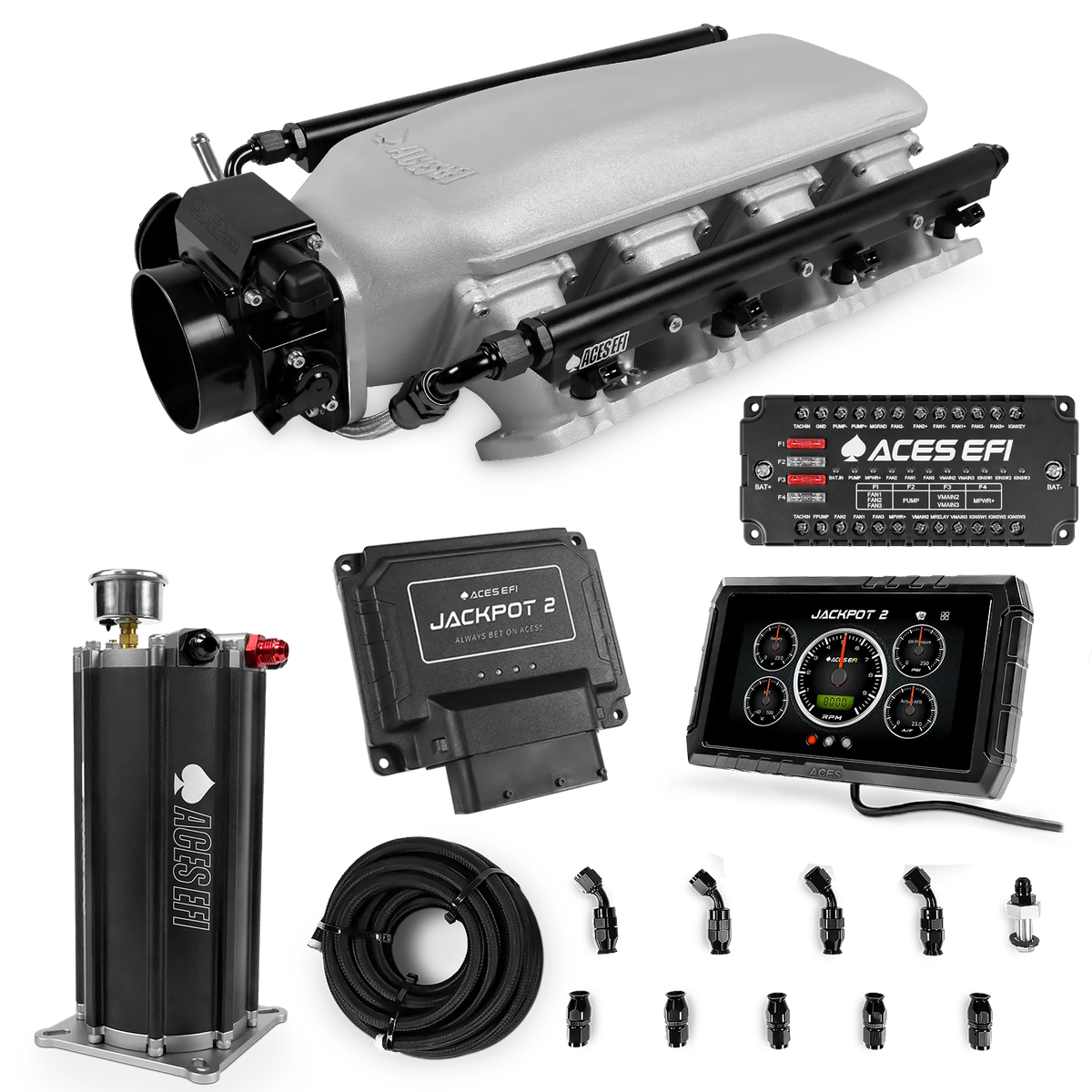 Jackpot 2 LS EFI System - Master Kit with Command Center 2 Surge Tank