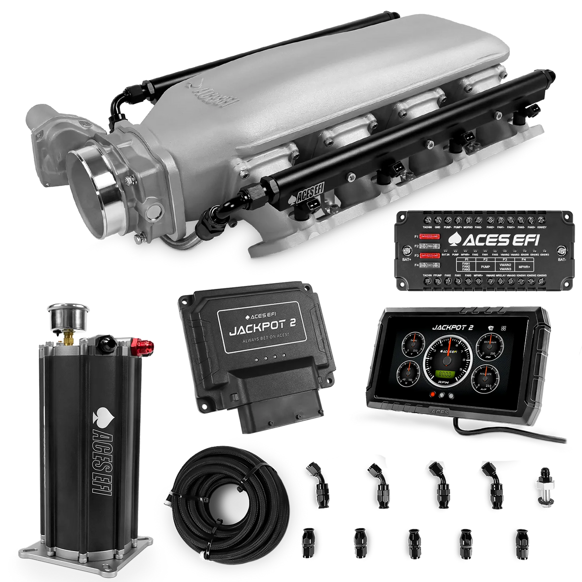 Jackpot 2 LS EFI System - Master Kit with Command Center 2 Surge Tank