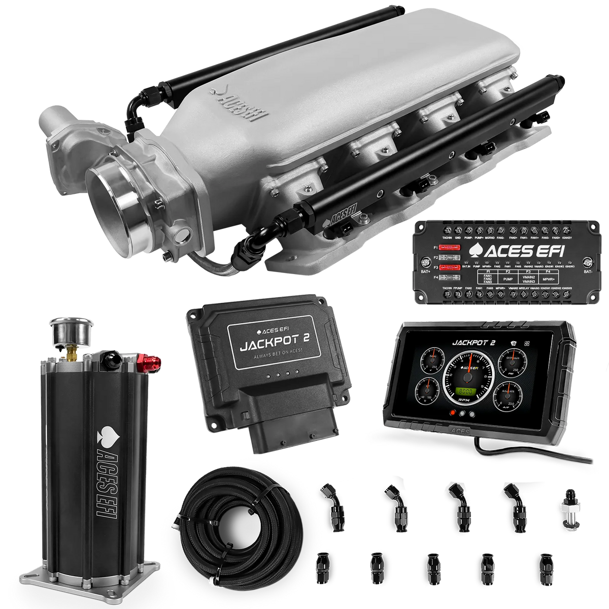 Jackpot 2 LS EFI System - Master Kit with Command Center 2 Surge Tank