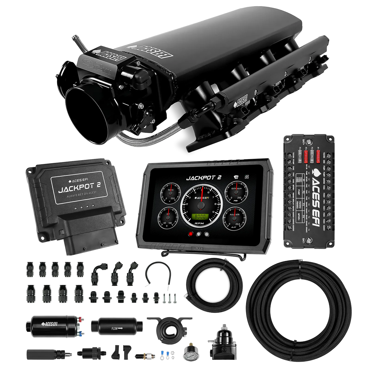 Jackpot 2 LS EFI System - Master Kit with 255 In-line Pump System w/40' PTFE Hose