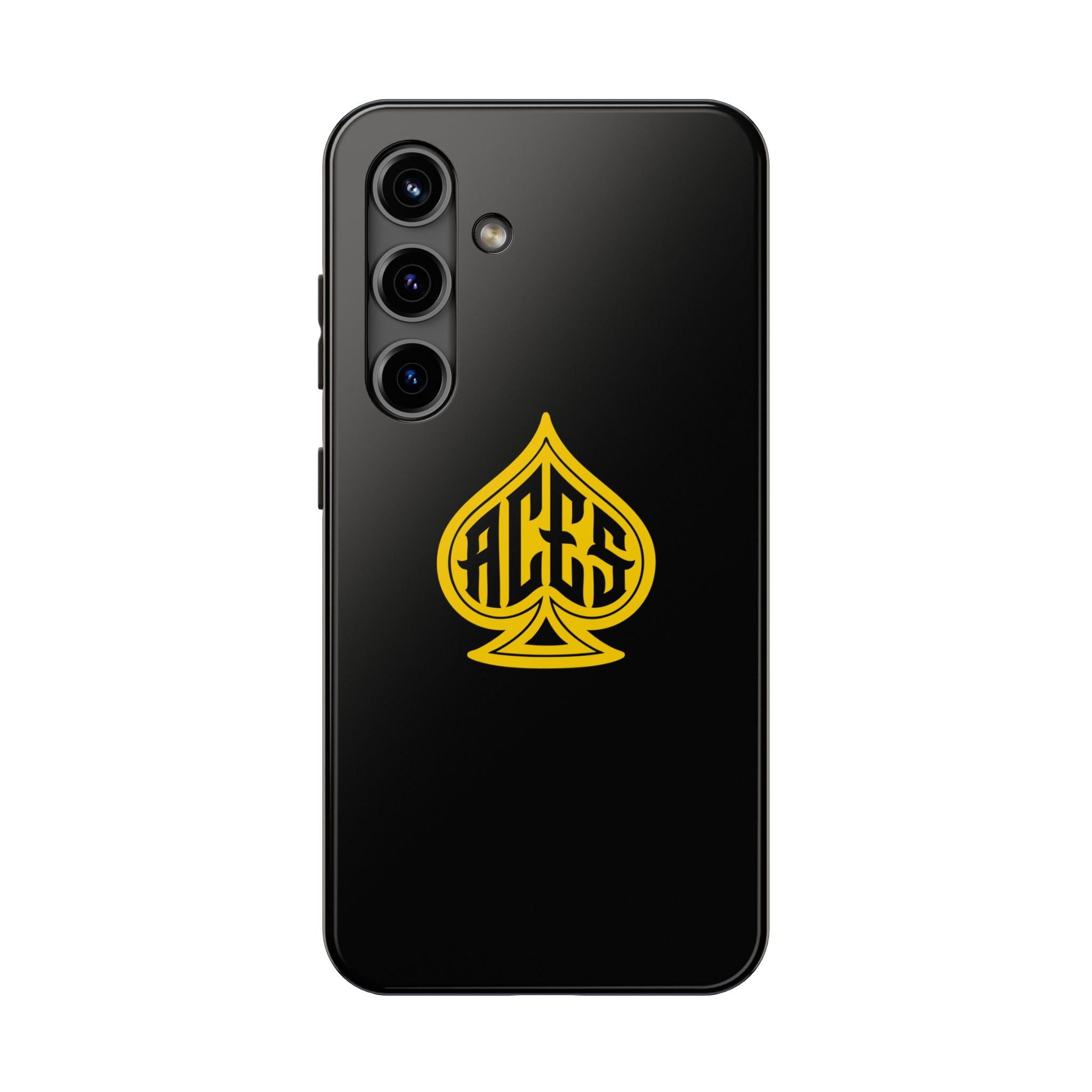 Phone Case — Black & Gold Protective Phone Cover (various sizes)