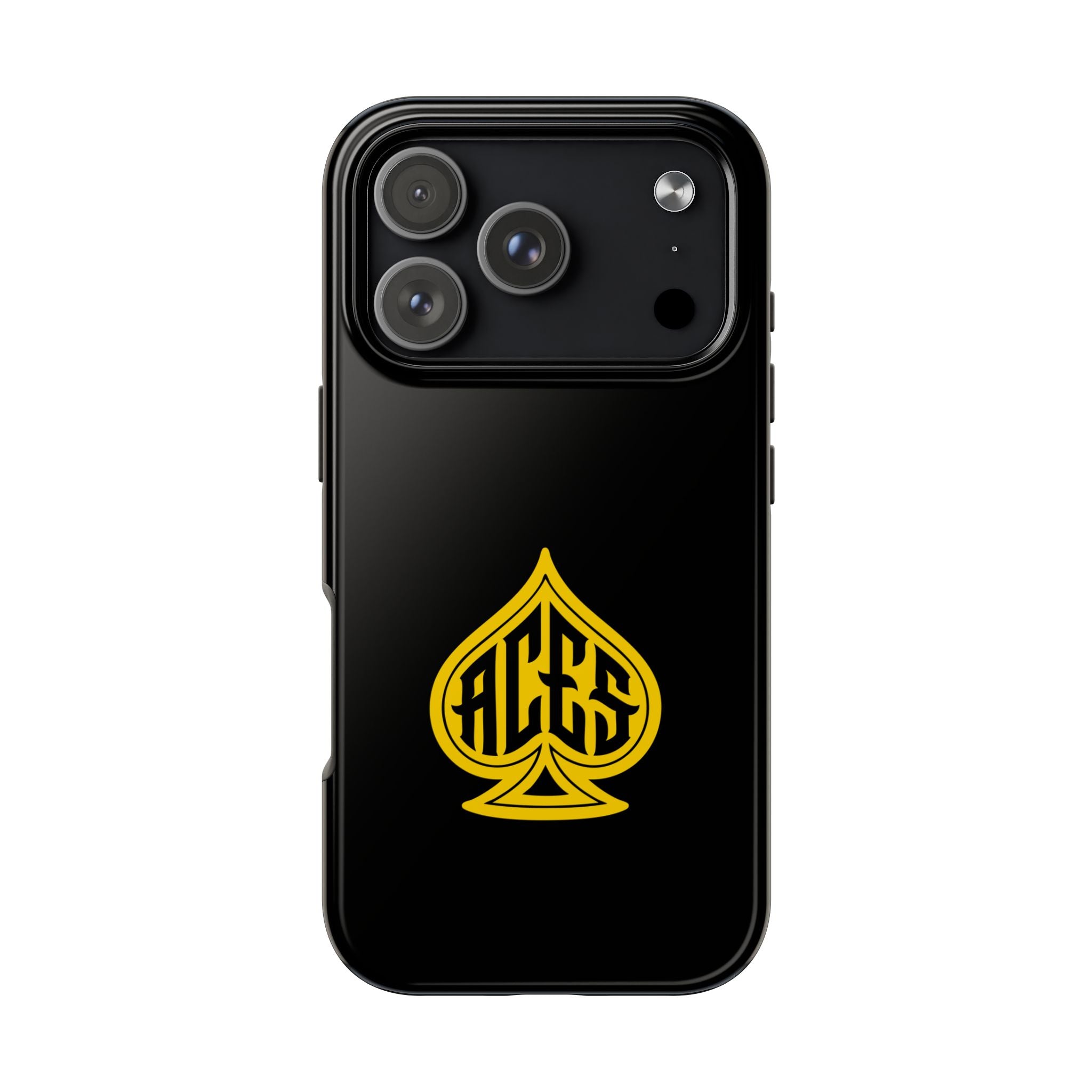 Phone Case — Black & Gold Protective Phone Cover (various sizes)