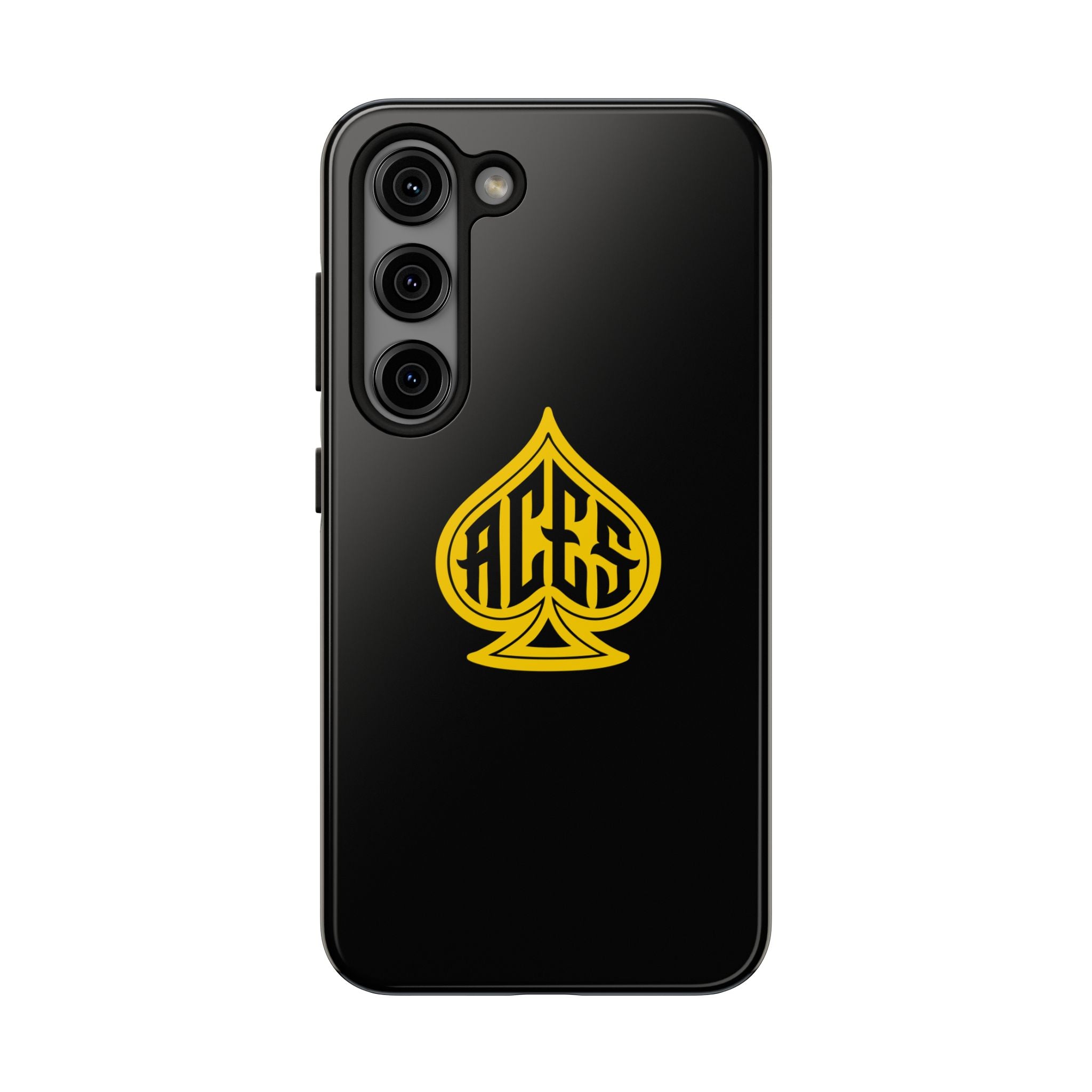 Phone Case — Black & Gold Protective Phone Cover (various sizes)