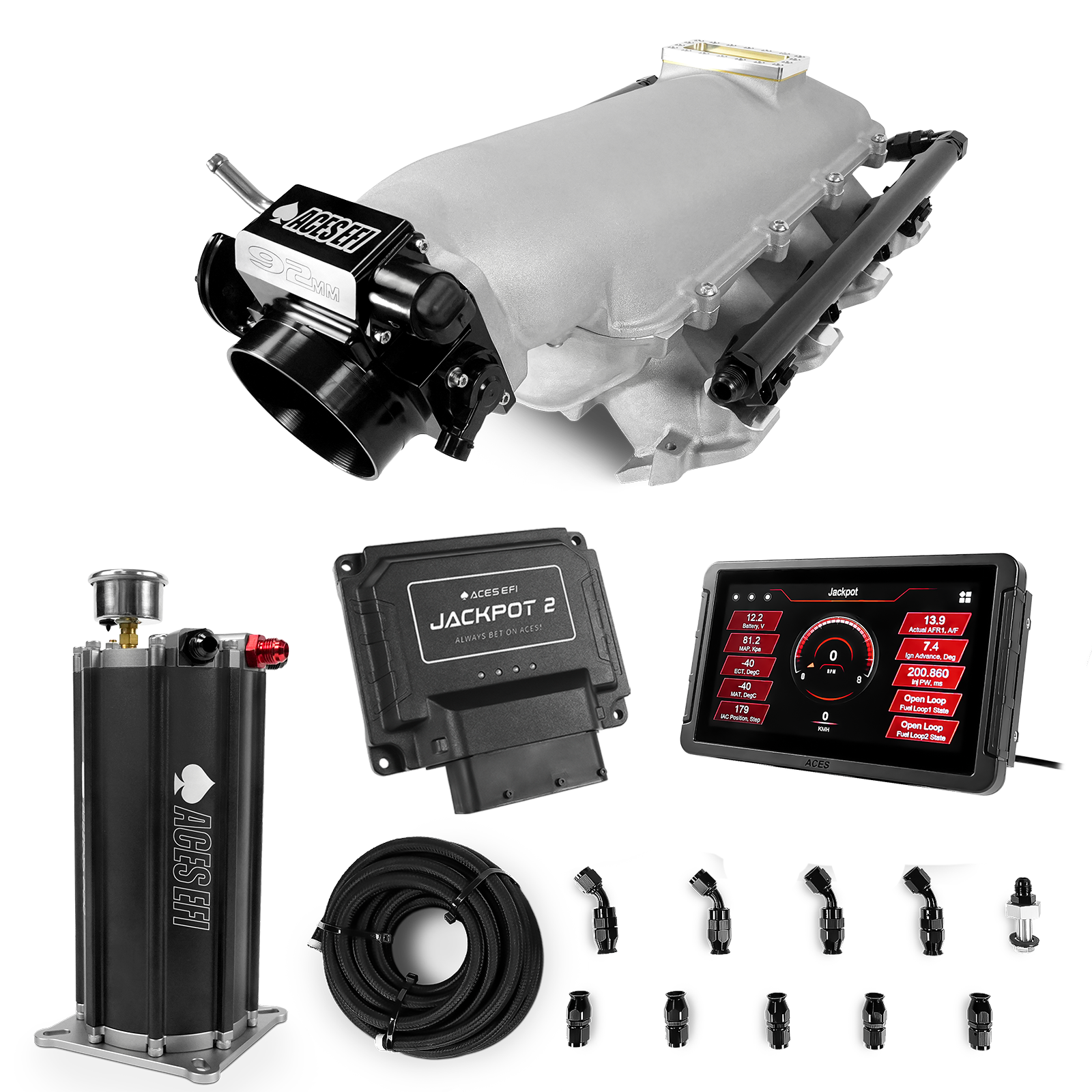 Jackpot 2 LS EFI System - Master Kit with Command Center 2 Surge Tank