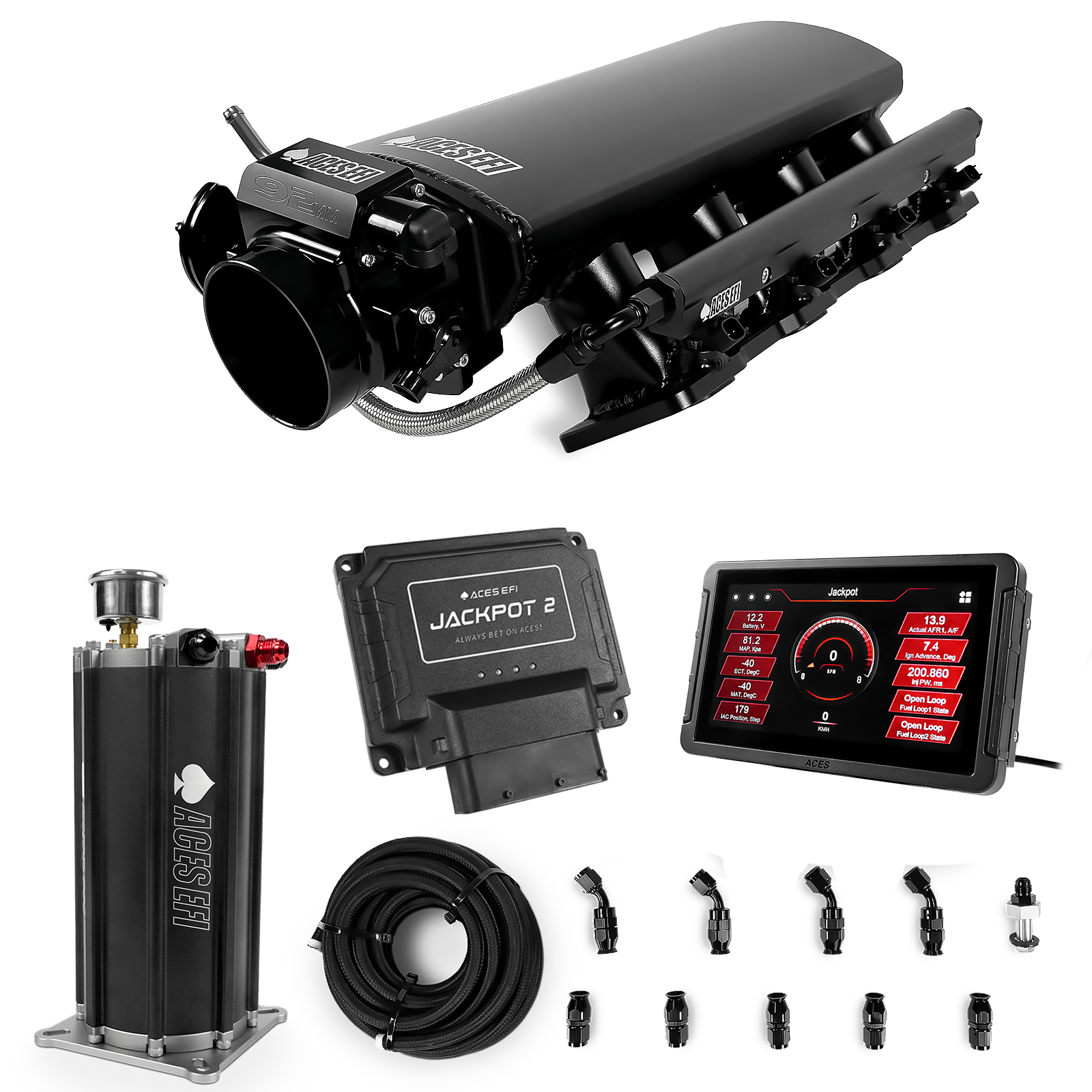 Jackpot 2 LS EFI System - Master Kit with Command Center 2 Surge Tank