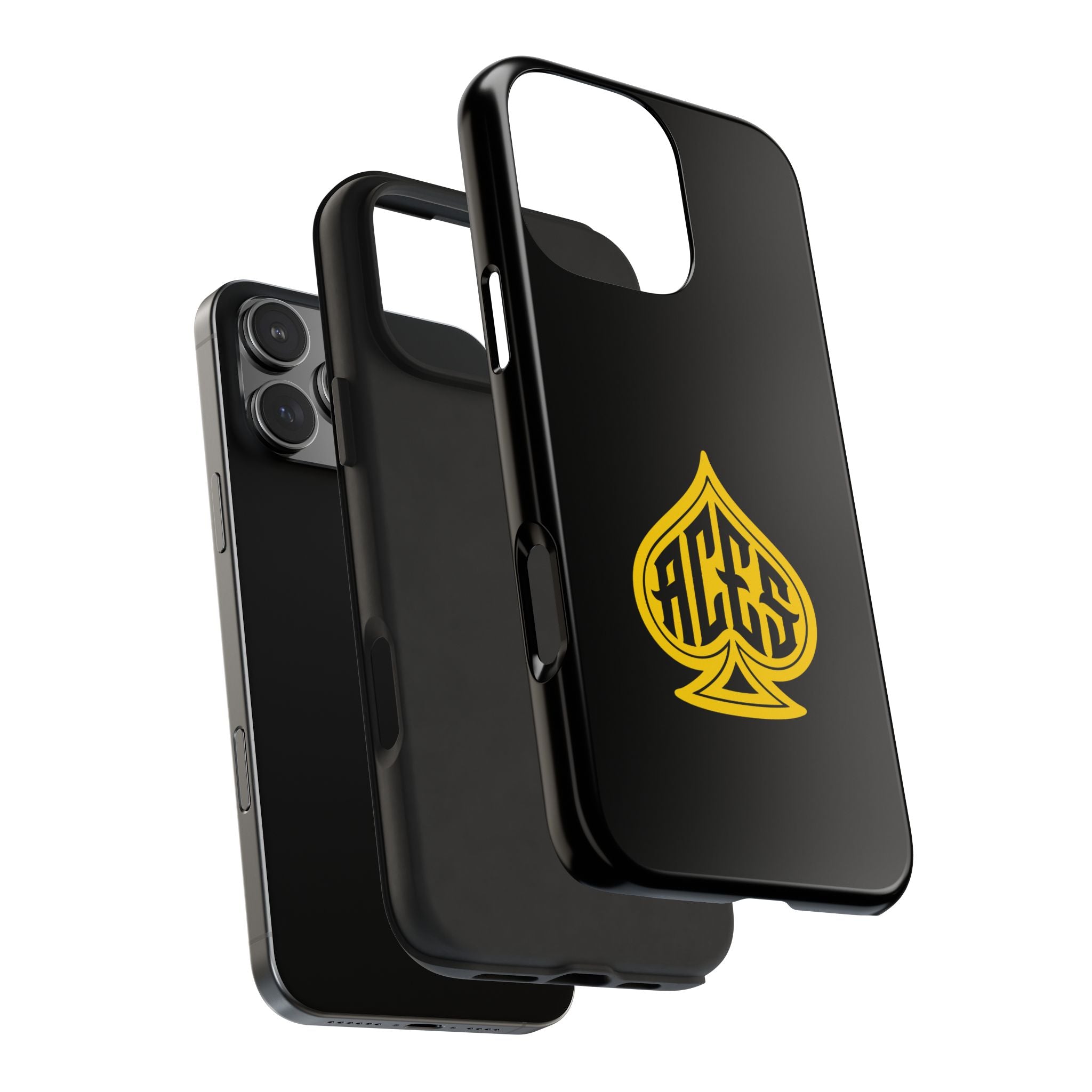 Phone Case — Black & Gold Protective Phone Cover (various sizes)