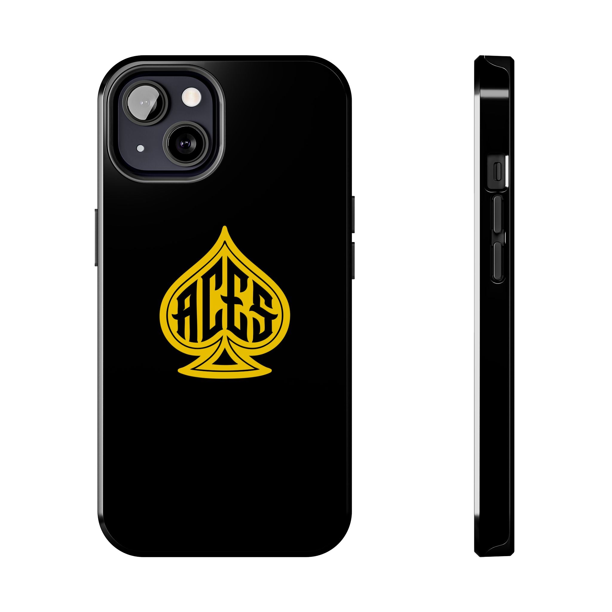 Phone Case — Black & Gold Protective Phone Cover (various sizes)