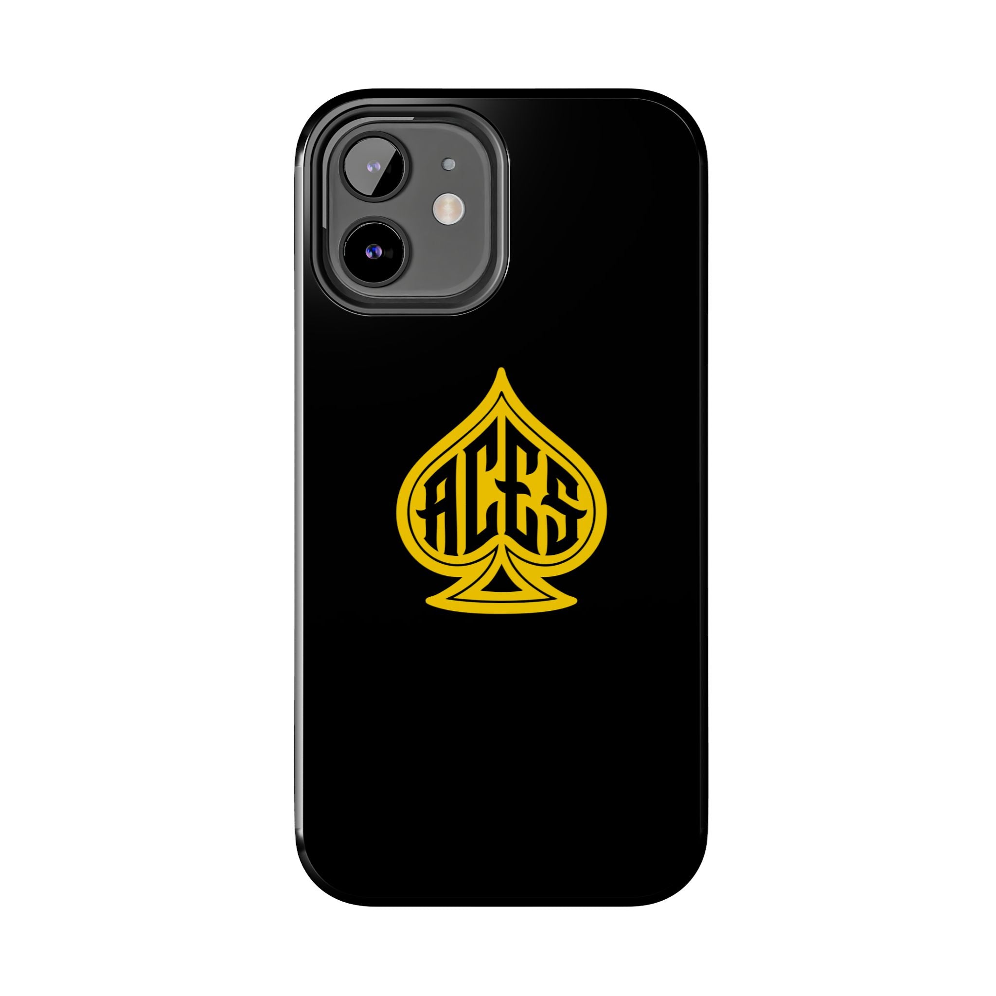 Phone Case — Black & Gold Protective Phone Cover (various sizes)