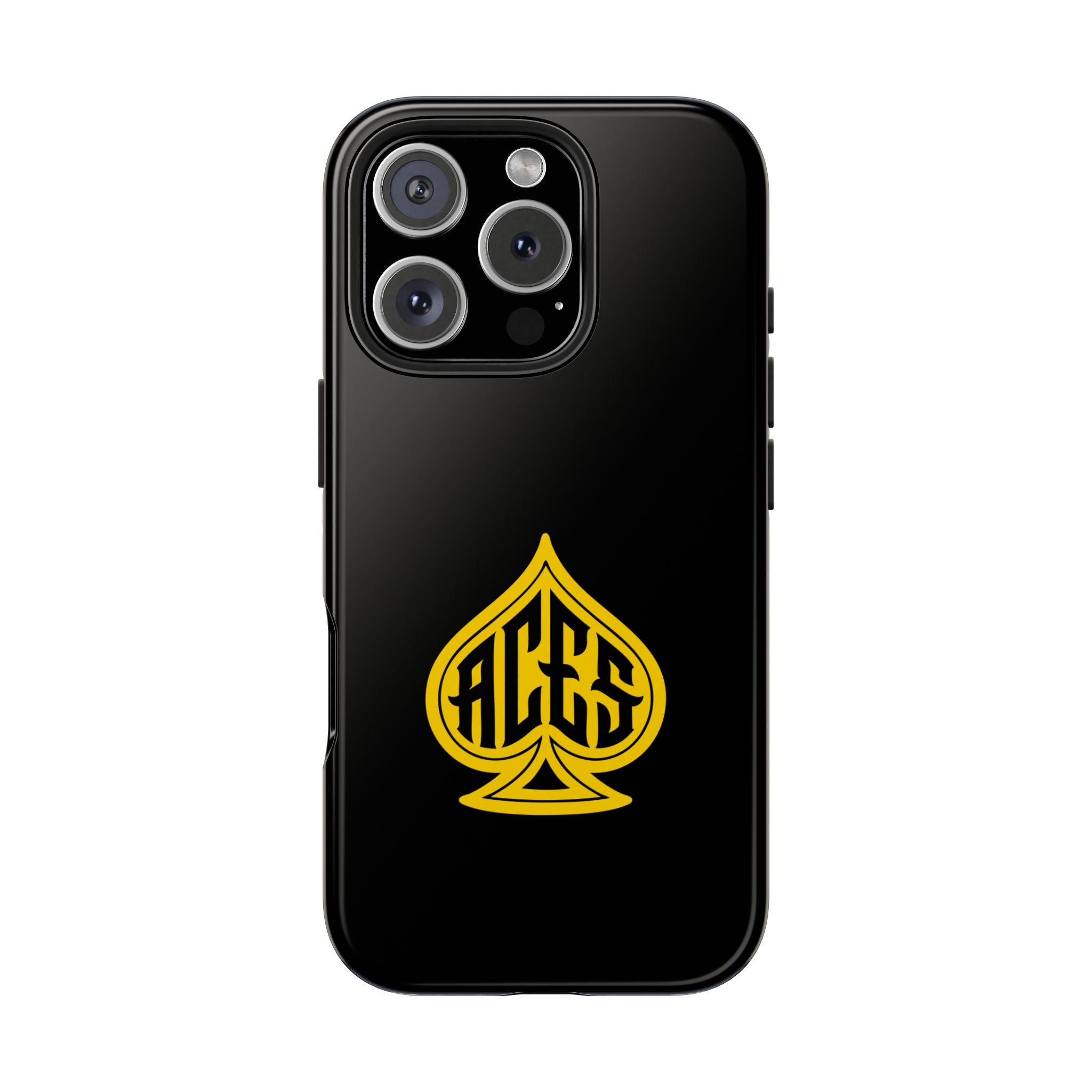Phone Case — Black & Gold Protective Phone Cover (various sizes)