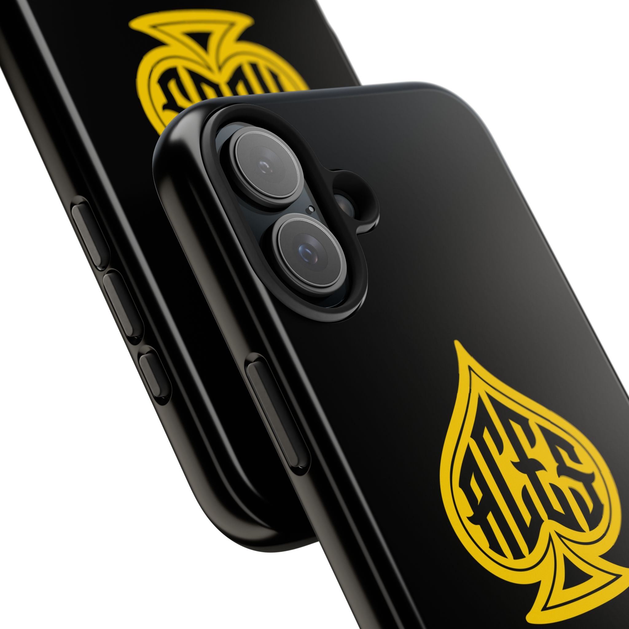 Phone Case — Black & Gold Protective Phone Cover (various sizes)