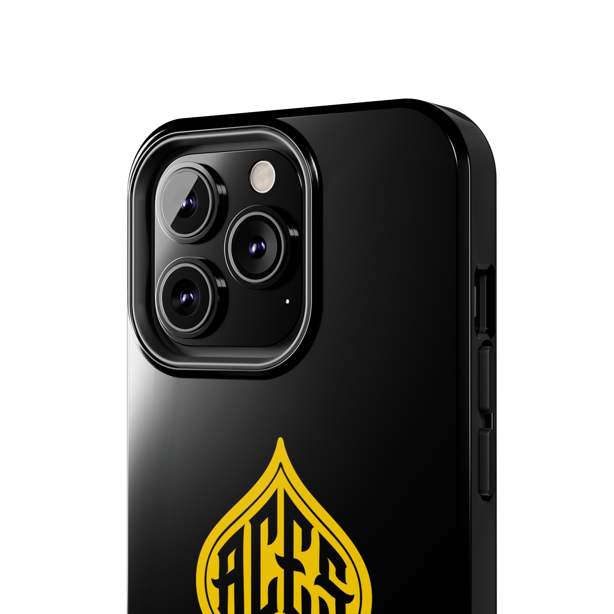 Phone Case — Black & Gold Protective Phone Cover (various sizes)